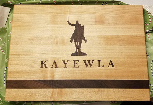 Lafayette as Kayewla or Great Warrior:  The story behind the Kayewla cutting board