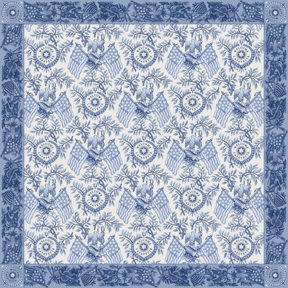Welcome Lafayette The Marquis de Lafayette Scarf