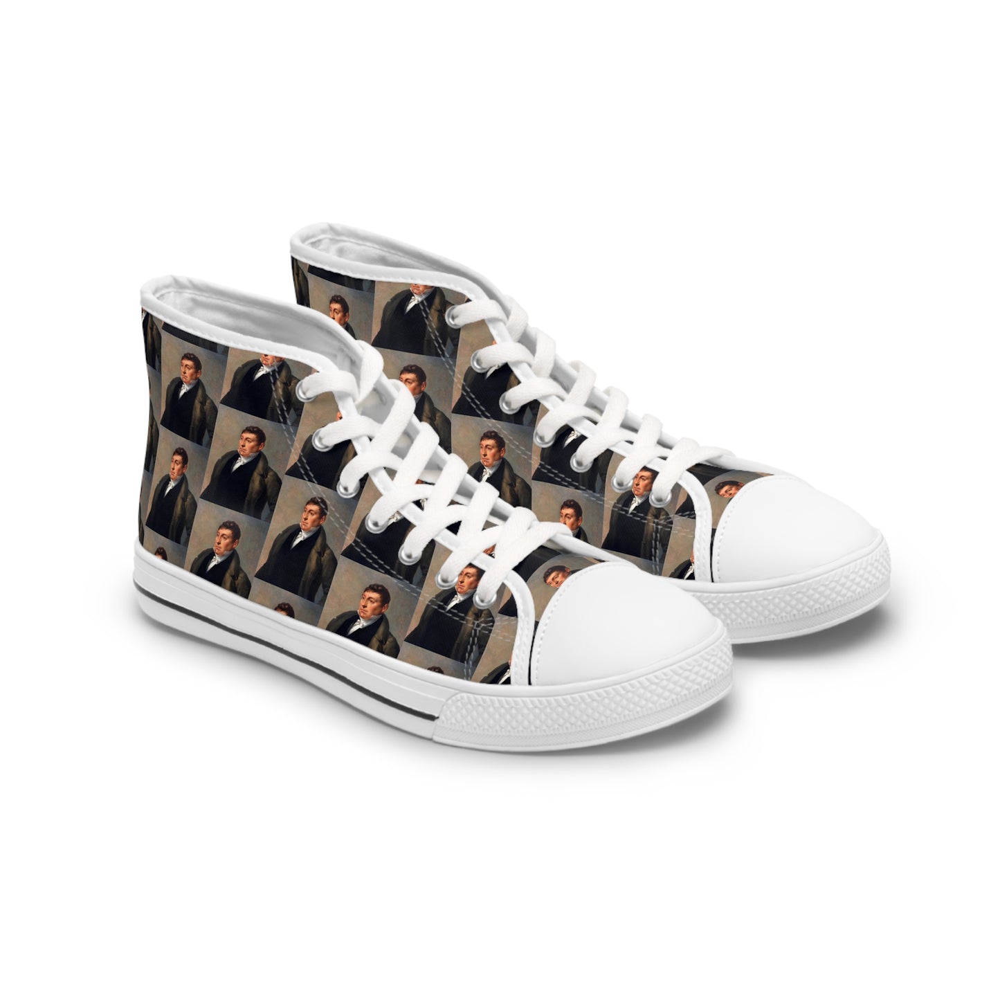 Marquis de Lafayette - Women's High Top Sneakers - 1820 Design