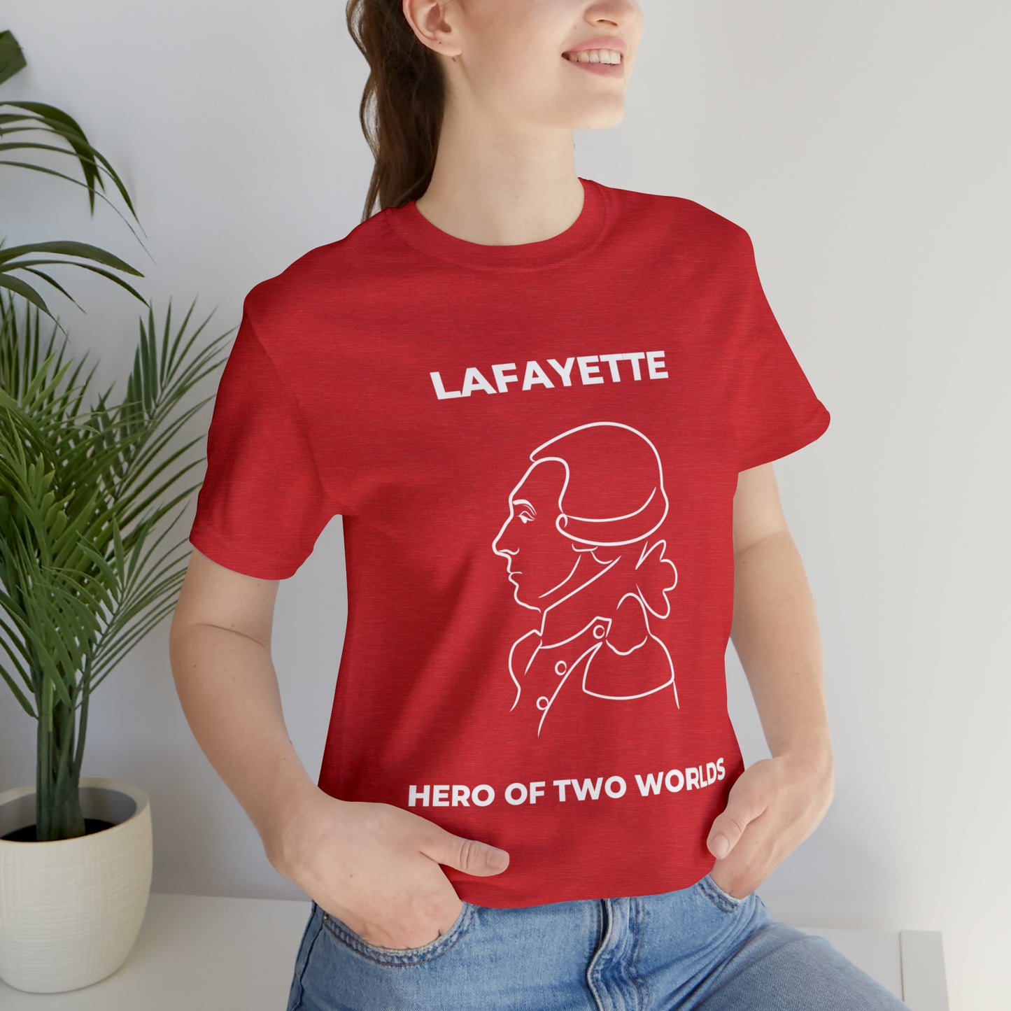 Lafayette Hero of Two Worlds Design - Marquis de Lafayette Unisex Jersey Short Sleeve Tee -