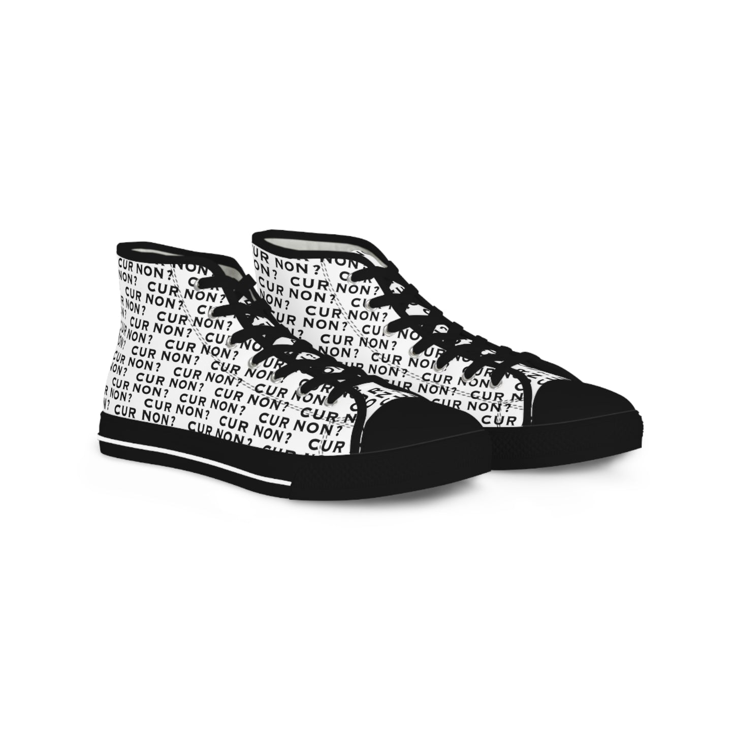 Marquis de Lafayette Cur Non (Why Not) Men's High Top Sneakers - Lafayette, Motto