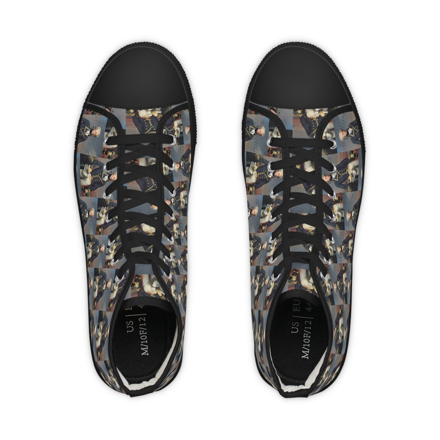 Marquis de Lafayette - Men's High Top Sneakers - Exclusive Classic