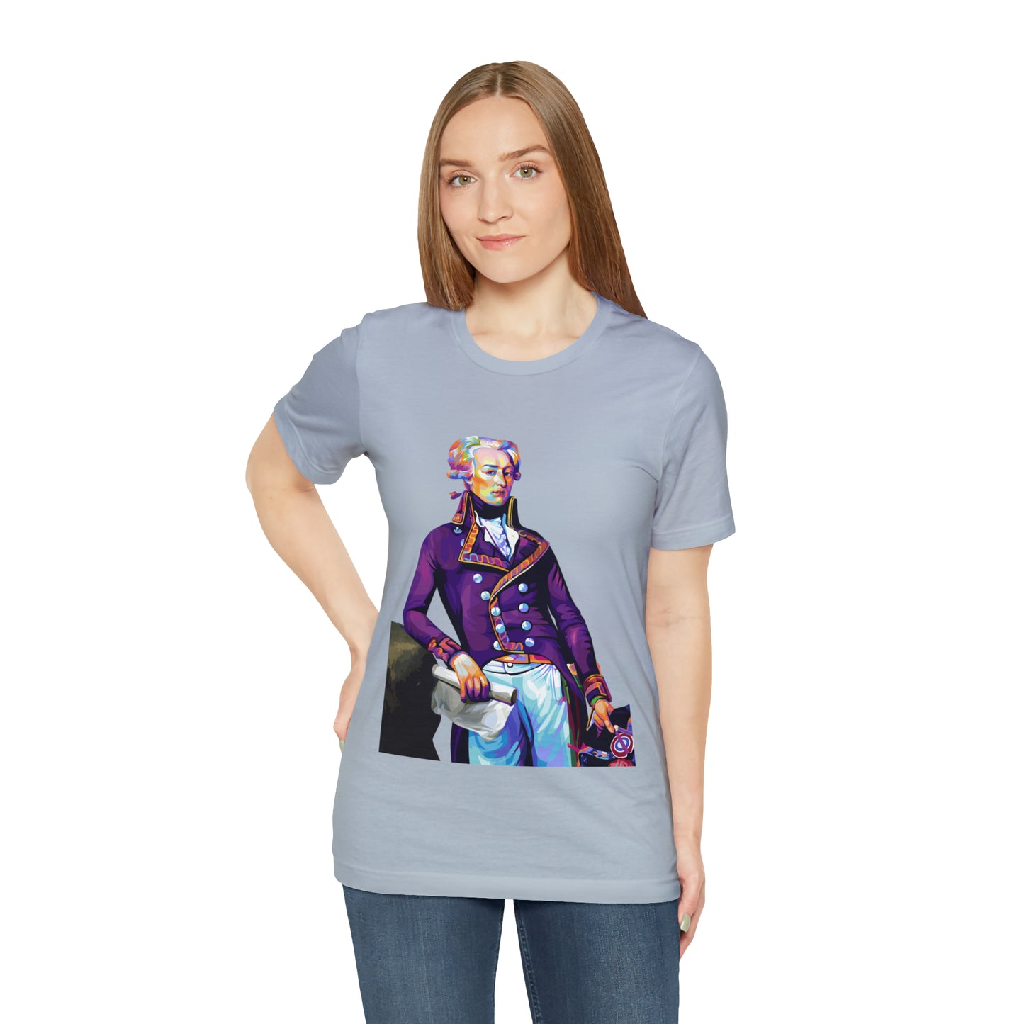 Marquis de Lafayette Pop Art portrait on a tshirt