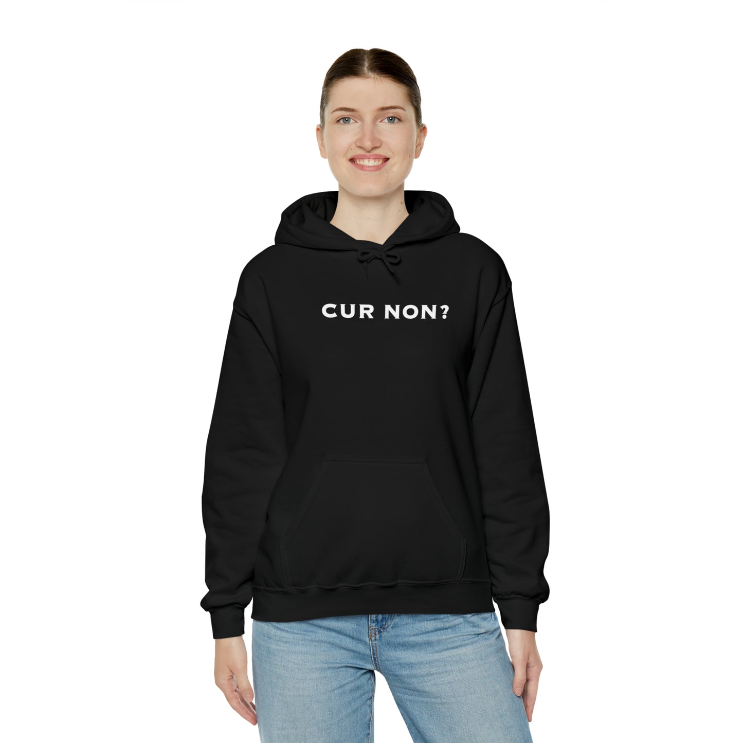 Marquis de Lafayette Cur Non (Why Not) Unisex Heavy Blend Hooded Sweatshirt