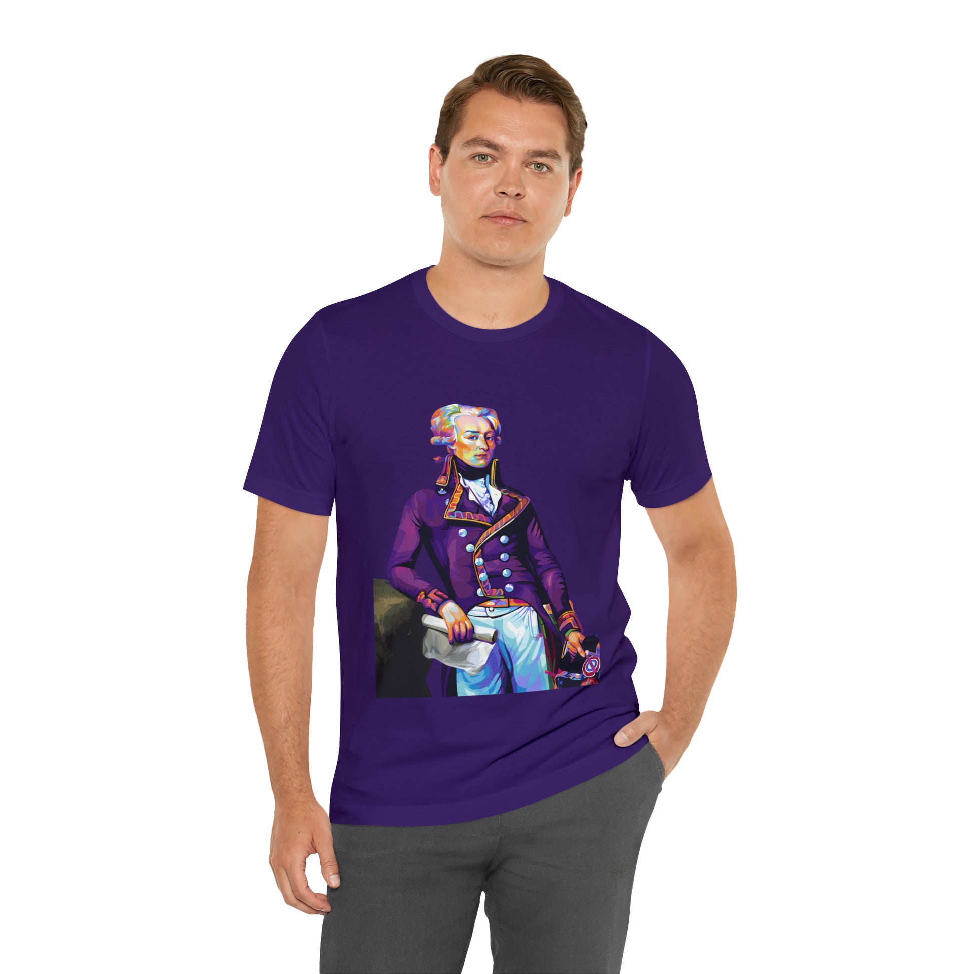 Marquis de Lafayette Pop Art portrait on a tshirt