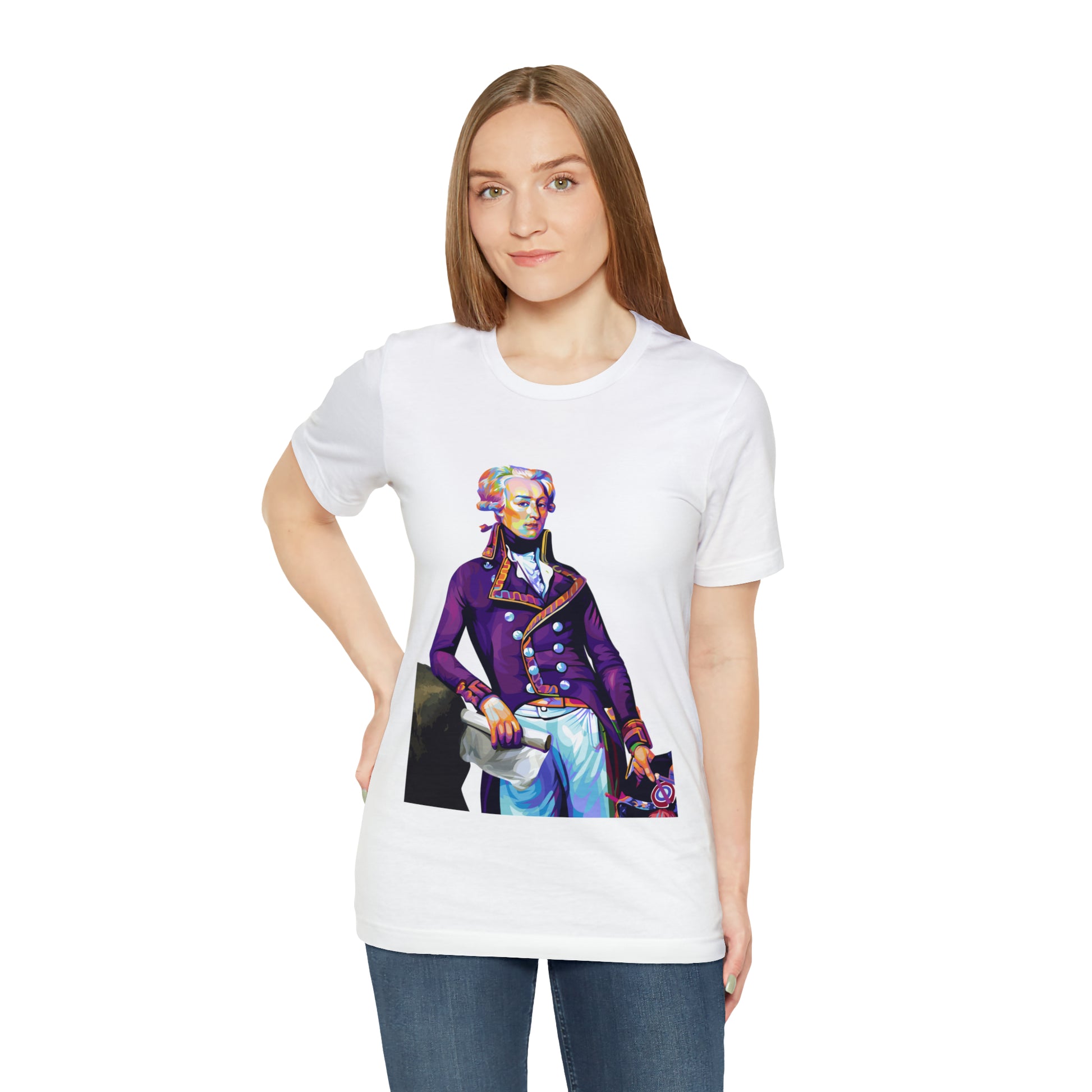 Marquis de Lafayette Pop Art portrait on a tshirt