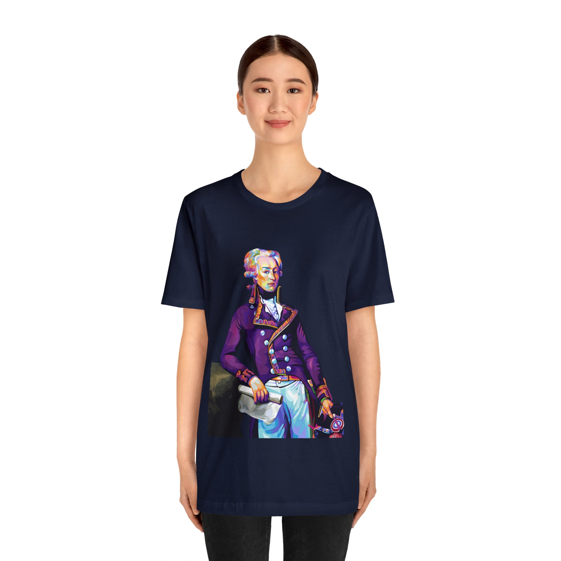Marquis de Lafayette Pop Art portrait on a tshirt
