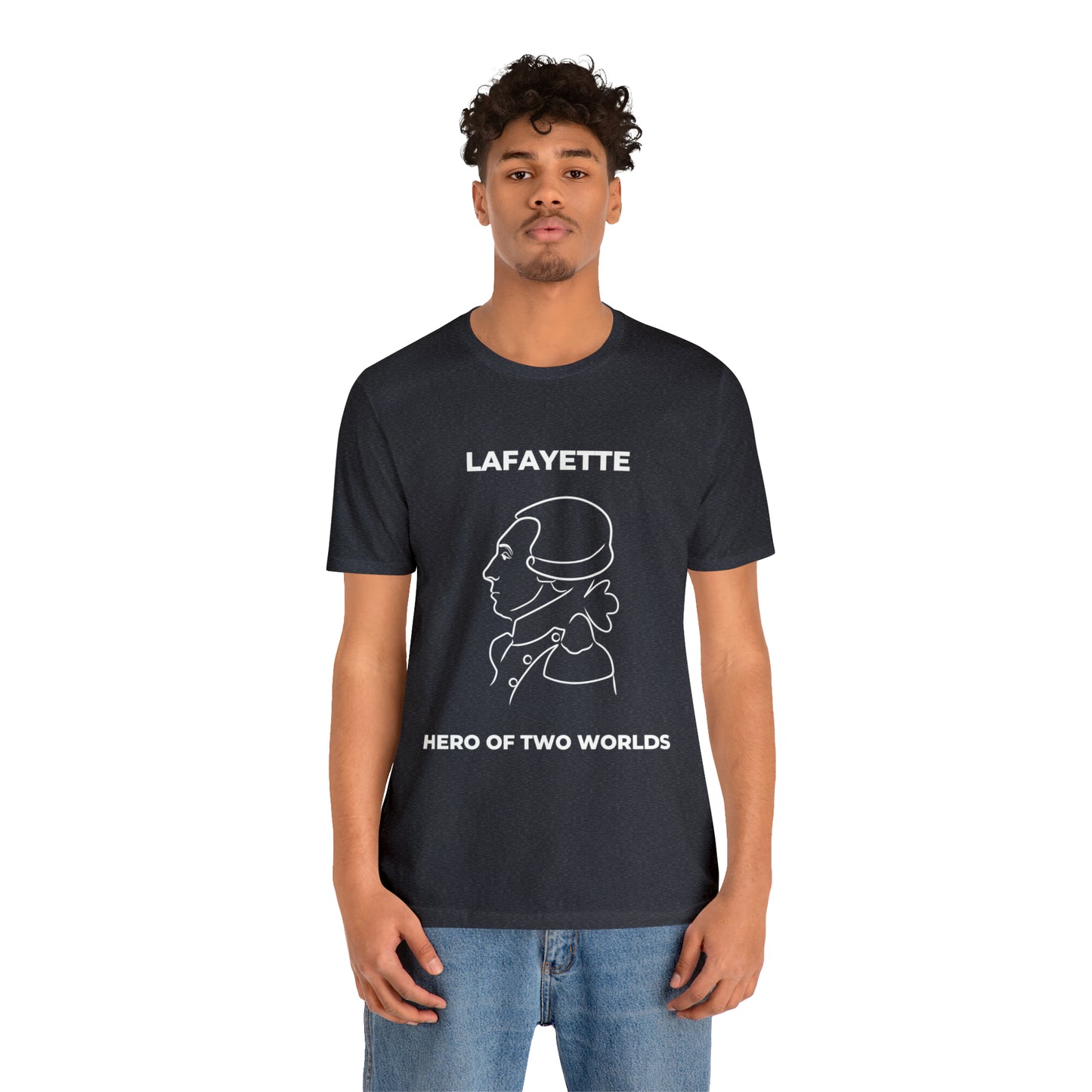 Lafayette Hero of Two Worlds Design - Marquis de Lafayette Unisex Jersey Short Sleeve Tee -