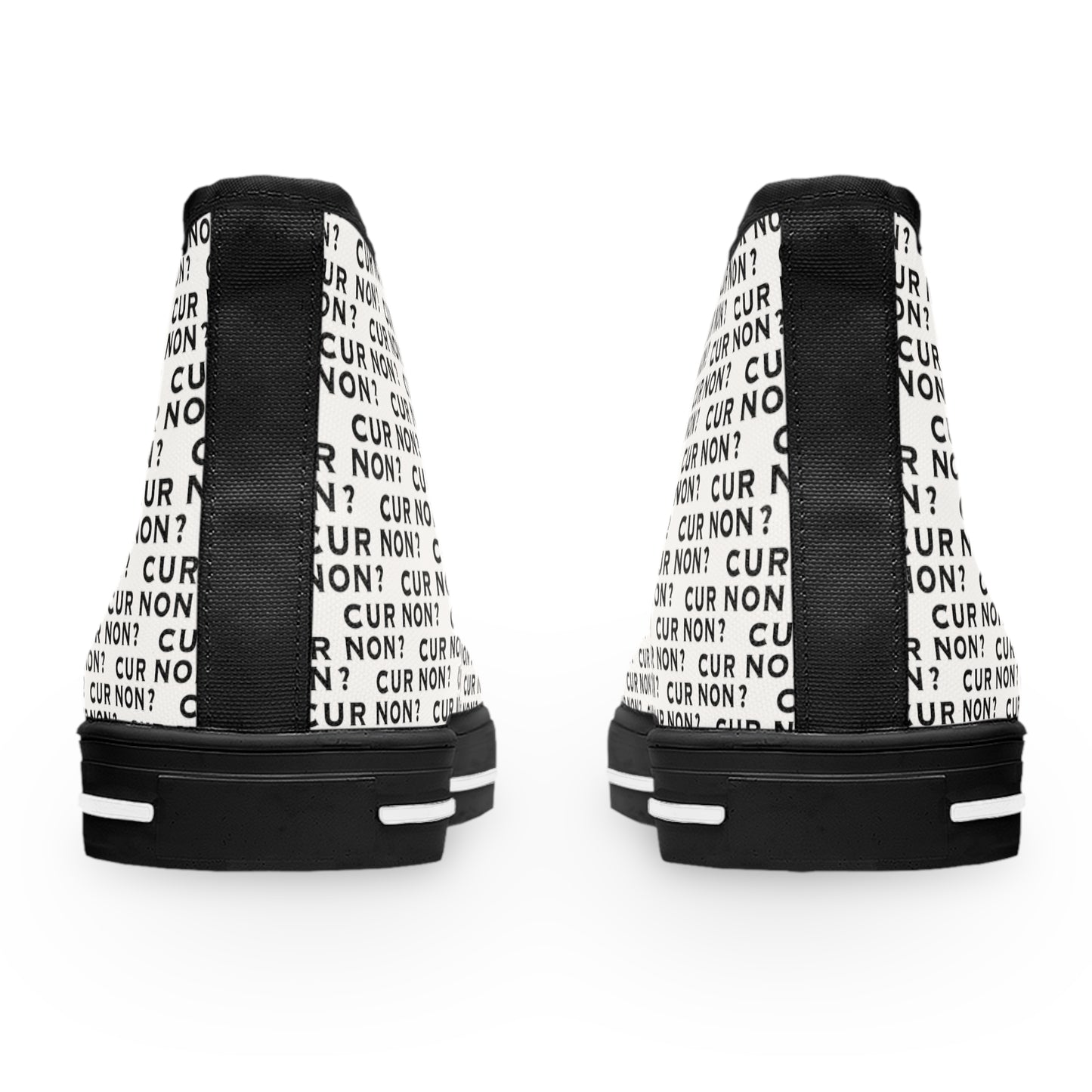 Marquis de Lafayette Women's High Top Sneakers - Cur Non, Why not