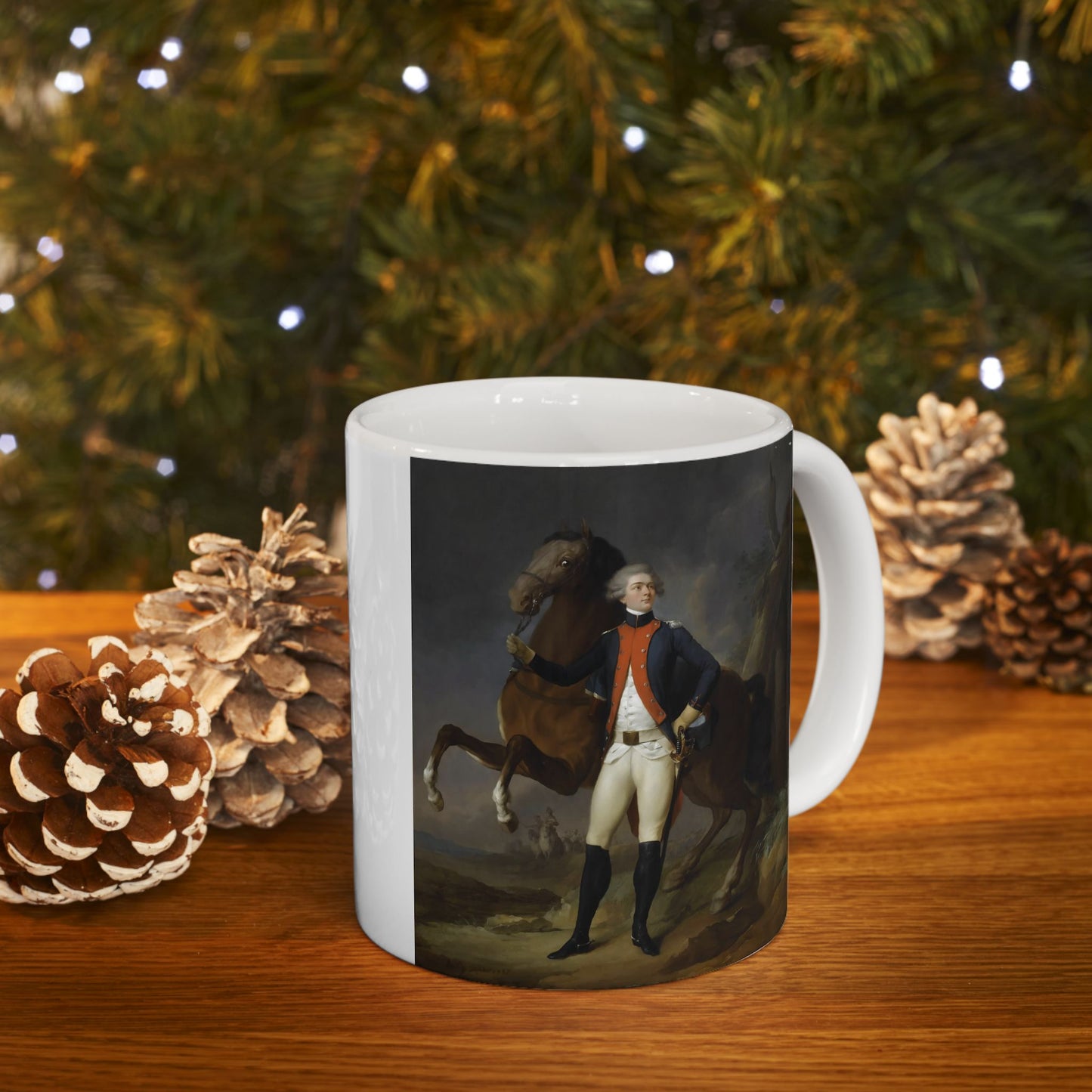 Lafayette Mug - 11oz White Ceramic - American Revolution Portrait