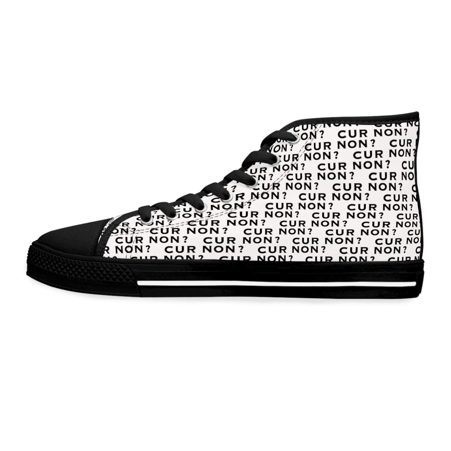 Marquis de Lafayette Women's High Top Sneakers - Cur Non, Why not