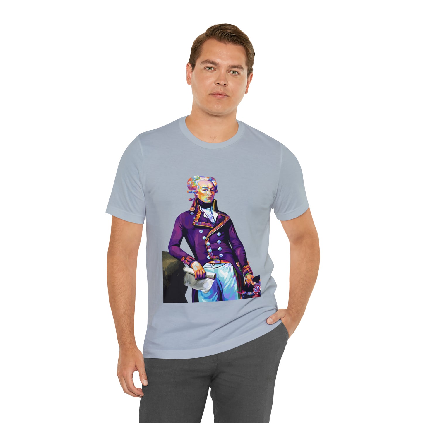 Marquis de Lafayette Pop Art portrait on a tshirt