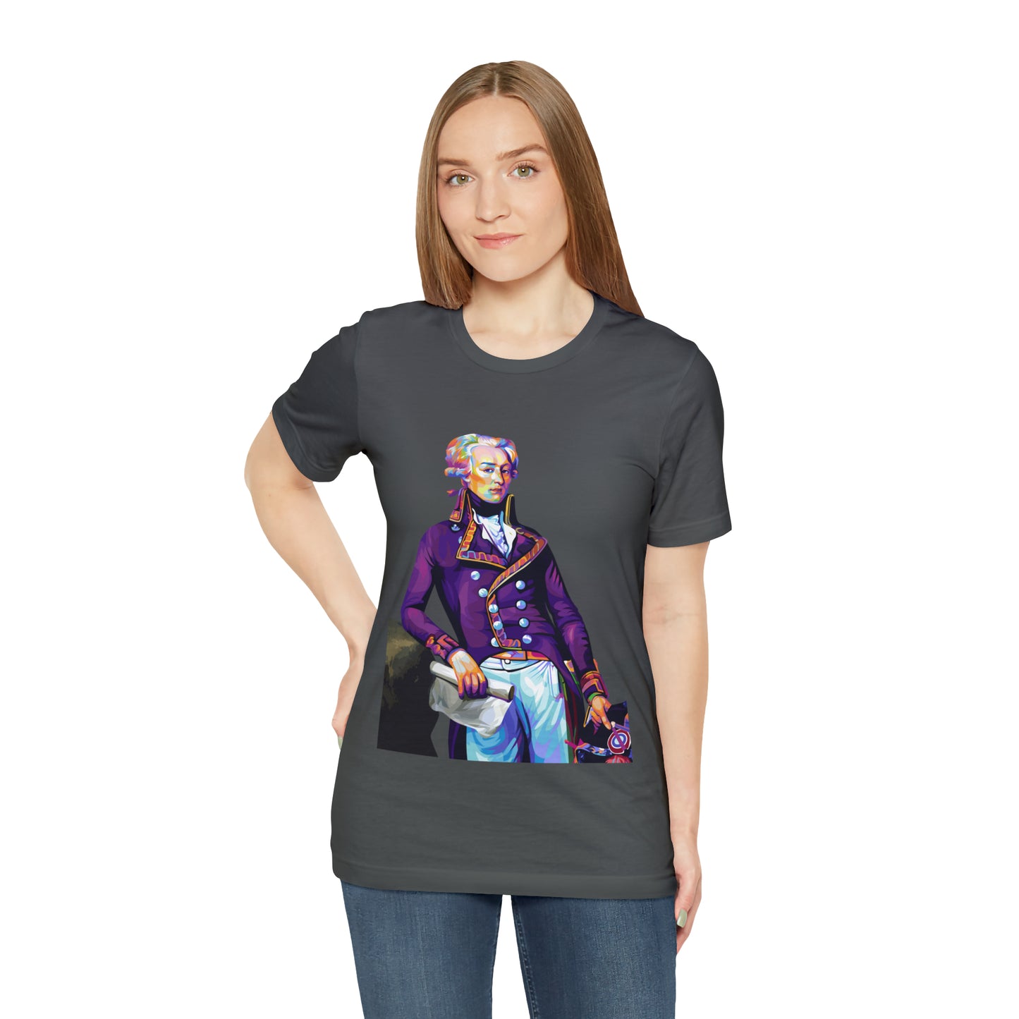 Marquis de Lafayette Unisex Jersey Short Sleeve Tee - Pop Art Design