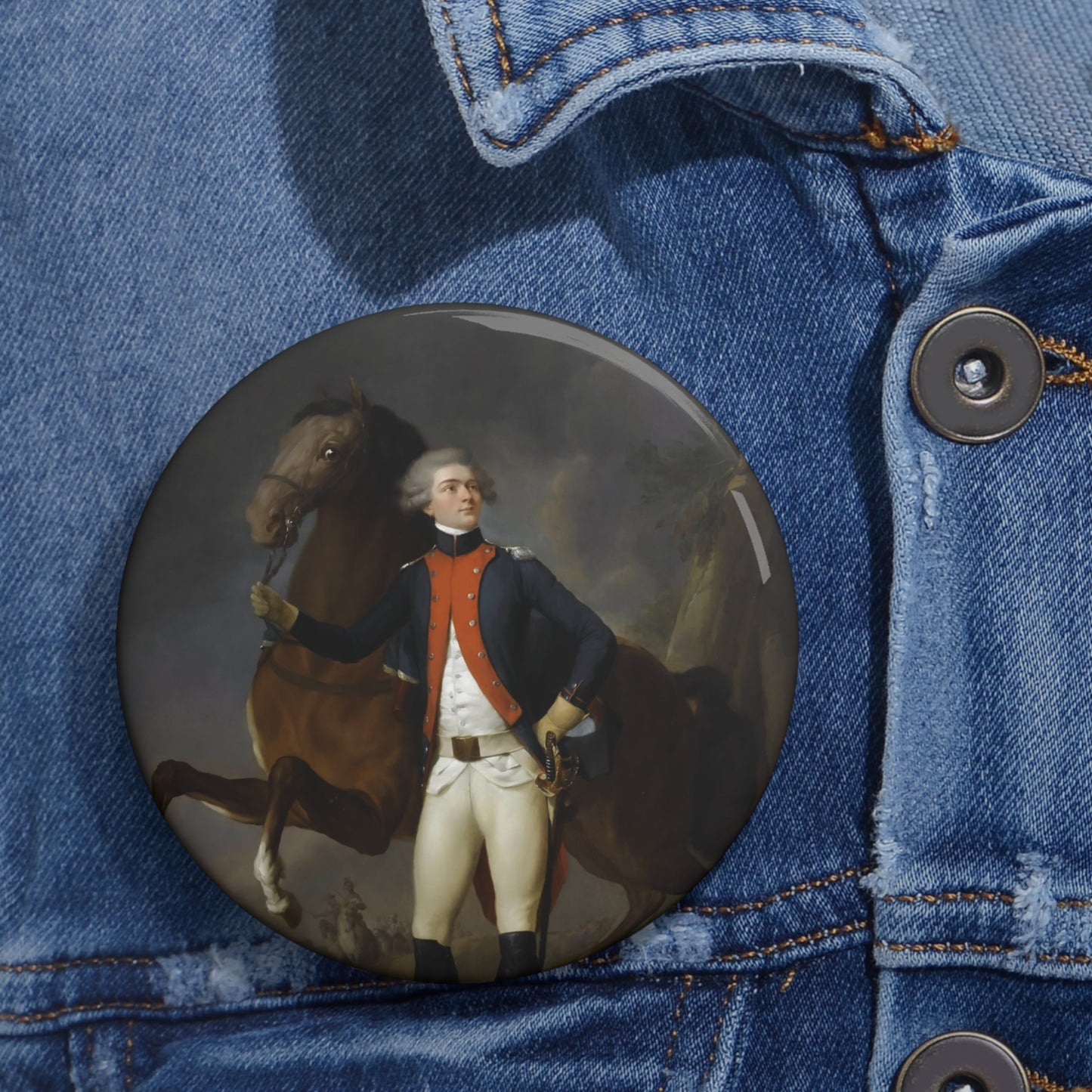 Marquis de Lafayette Button - Portrait of Young Lafayette, History, Unique Gift for History Lovers