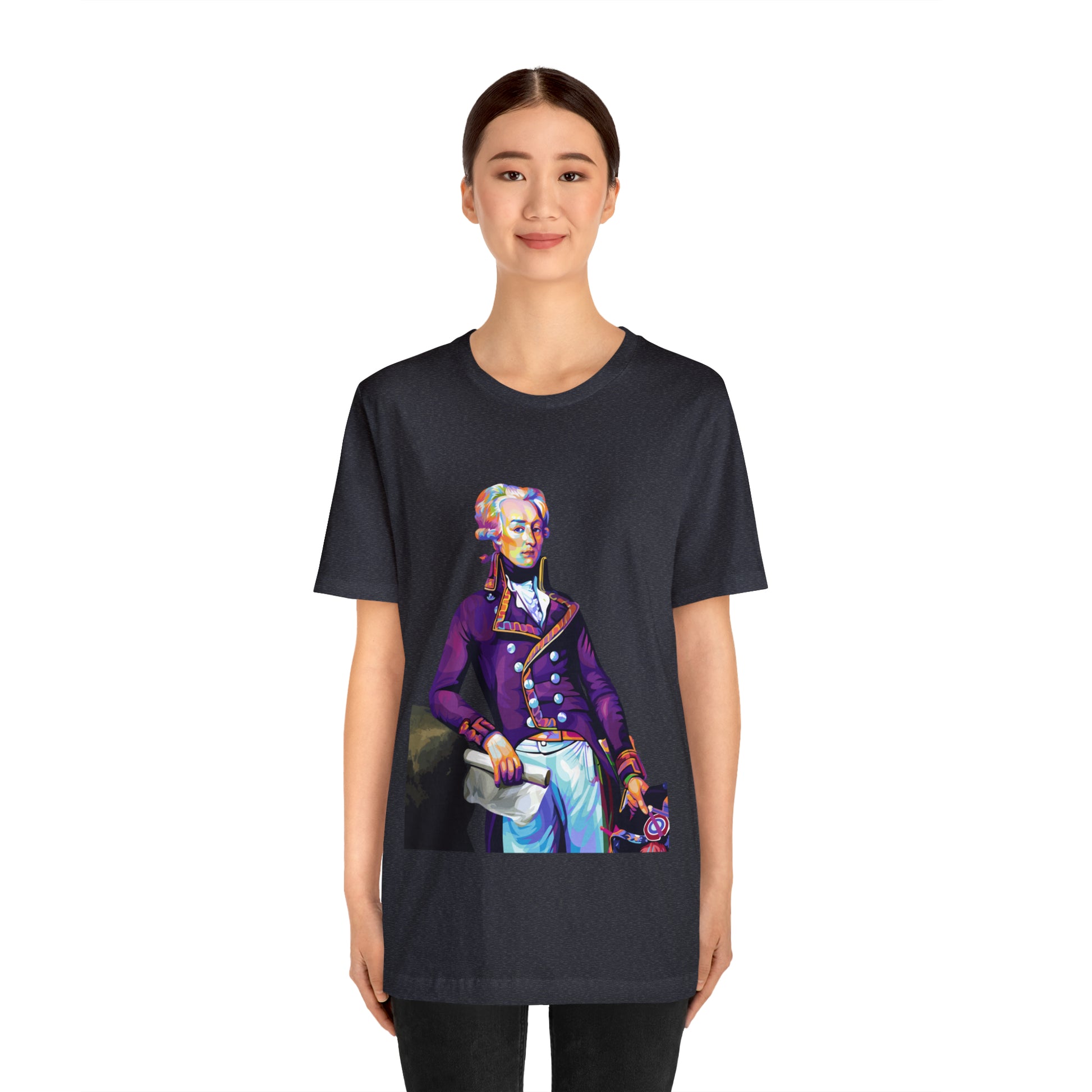 Marquis de Lafayette Pop Art portrait on a tshirt