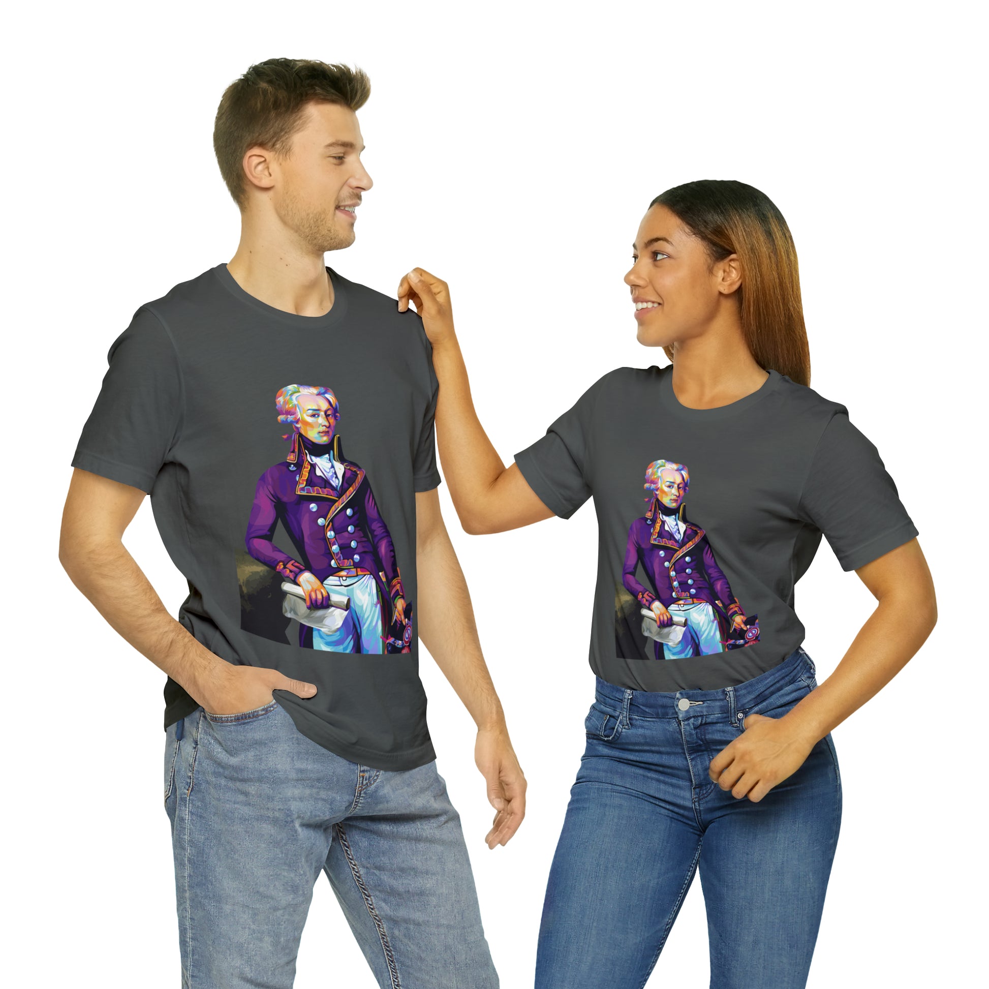 Marquis de Lafayette Pop Art portrait on a tshirt