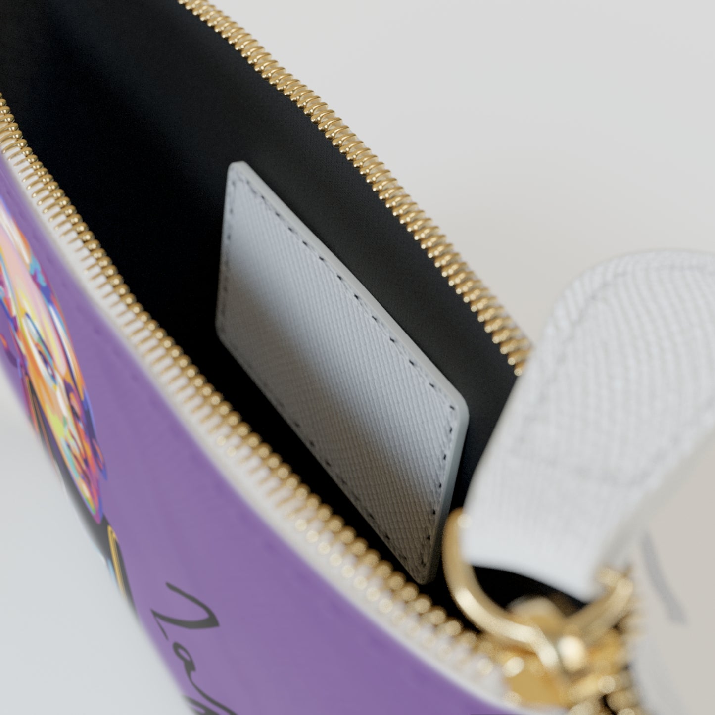 Lafayette Clutch Bag Purple with Marquis de Lafayette pop art portrait - Marquis de Lafayette Accessory, History, Christmas, Unique Gift
