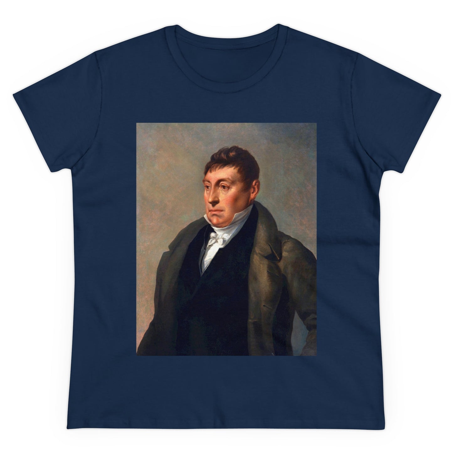 Lafayette Women's Tee Cap Sleeves Midweight Cotton - Slightly Fitted - 1820, Bicentennial, Marquis de Lafayette, History, History Teacher,