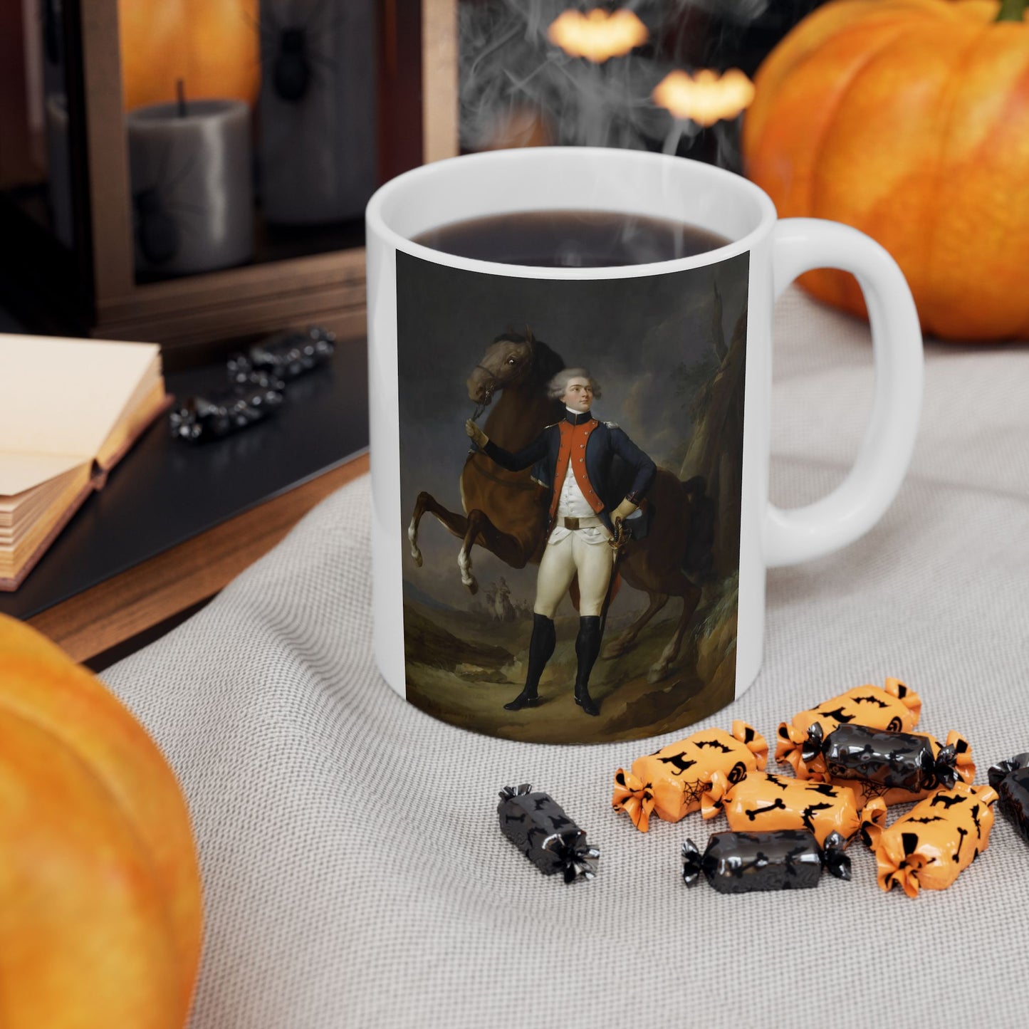 Lafayette Mug - 11oz White Ceramic - American Revolution Portrait