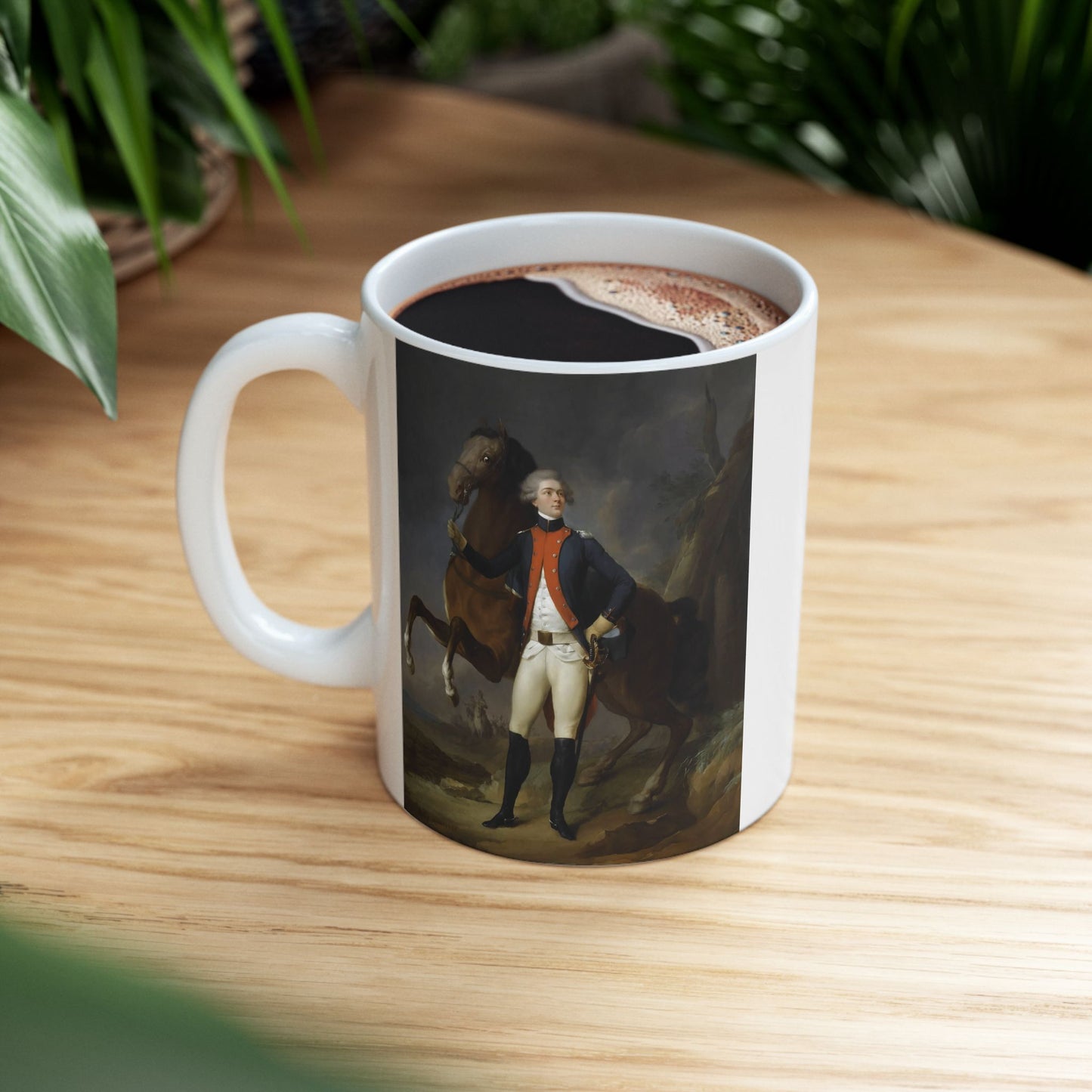 Lafayette Mug - 11oz White Ceramic - American Revolution Portrait