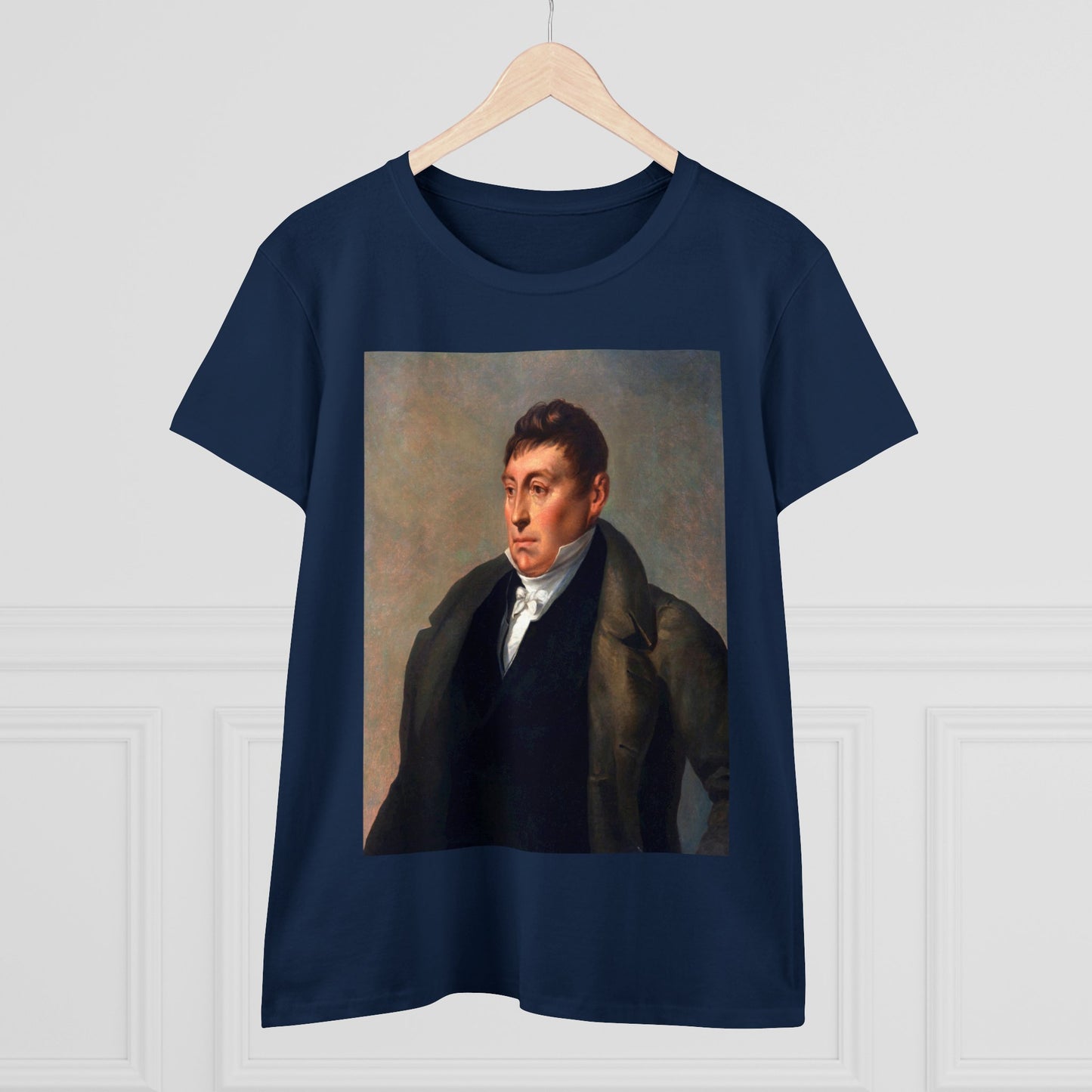 Lafayette Women's Tee Cap Sleeves Midweight Cotton - Slightly Fitted - 1820, Bicentennial, Marquis de Lafayette, History, History Teacher,