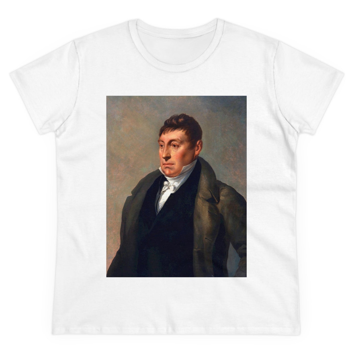 Lafayette Women's Tee Cap Sleeves Midweight Cotton - Slightly Fitted - 1820, Bicentennial, Marquis de Lafayette, History, History Teacher,