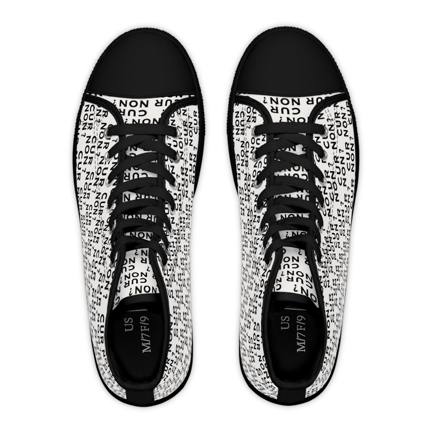Marquis de Lafayette Women's High Top Sneakers - Cur Non, Why not