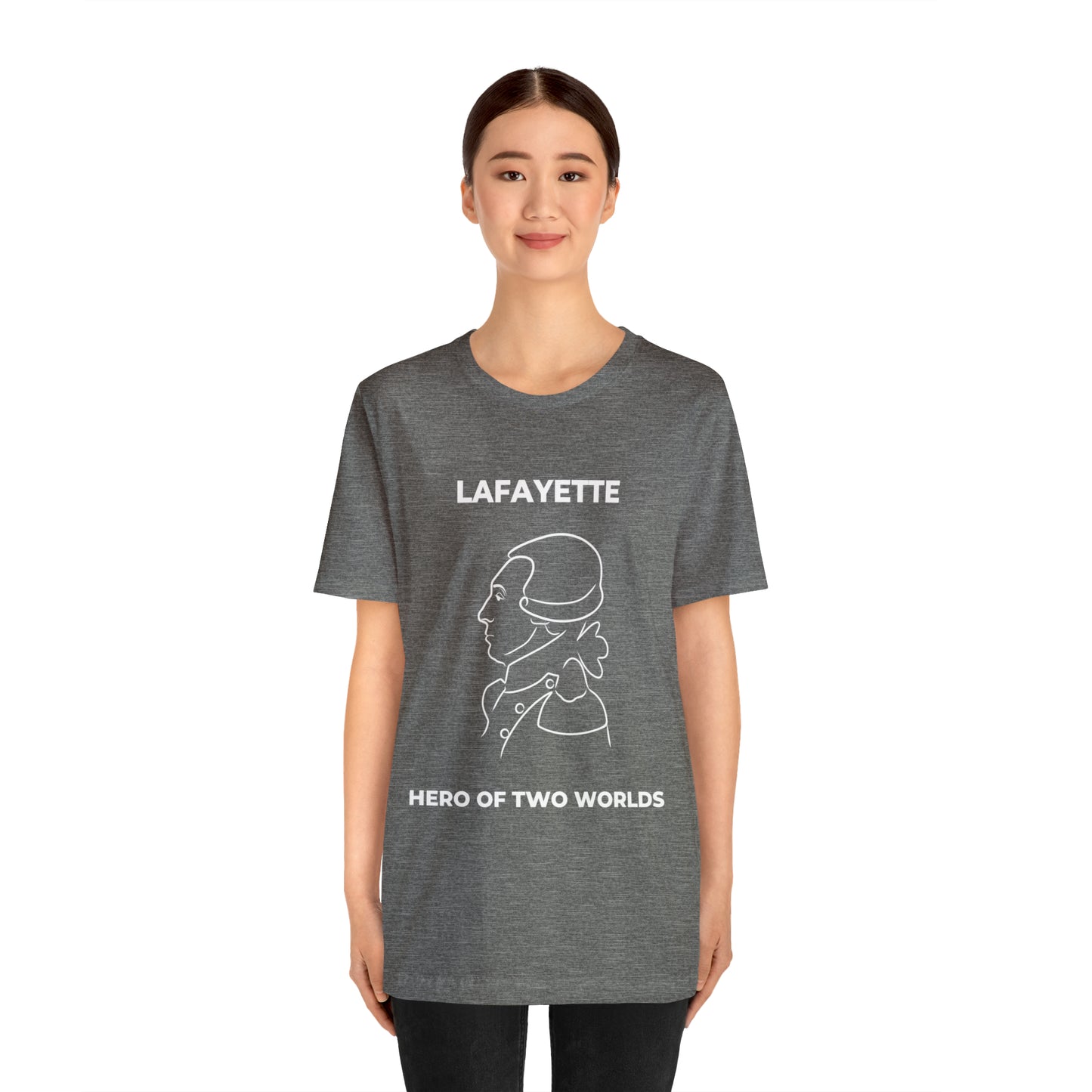 Lafayette Hero of Two Worlds Design - Marquis de Lafayette Unisex Jersey Short Sleeve Tee -