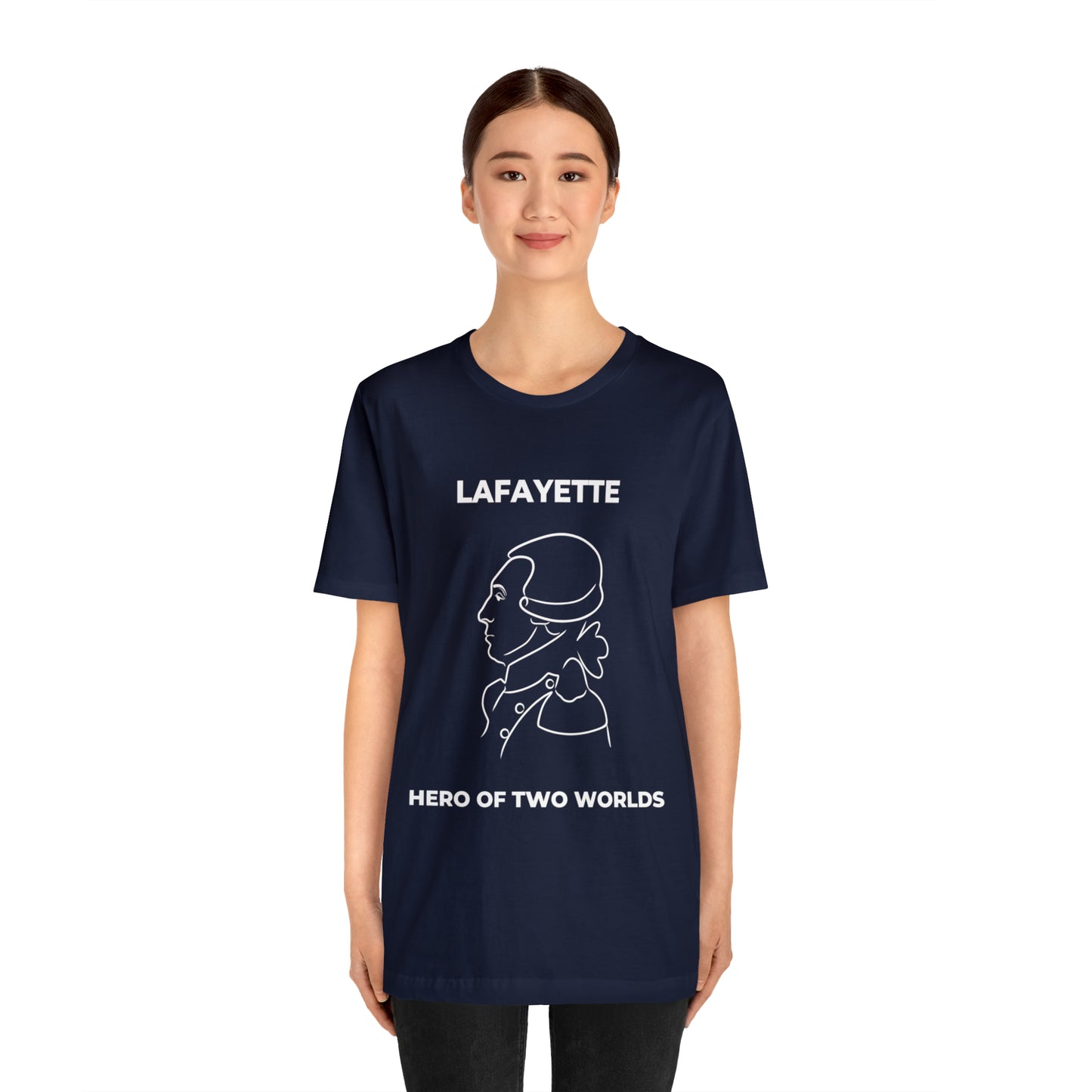 Lafayette Hero of Two Worlds Design - Marquis de Lafayette Unisex Jersey Short Sleeve Tee -
