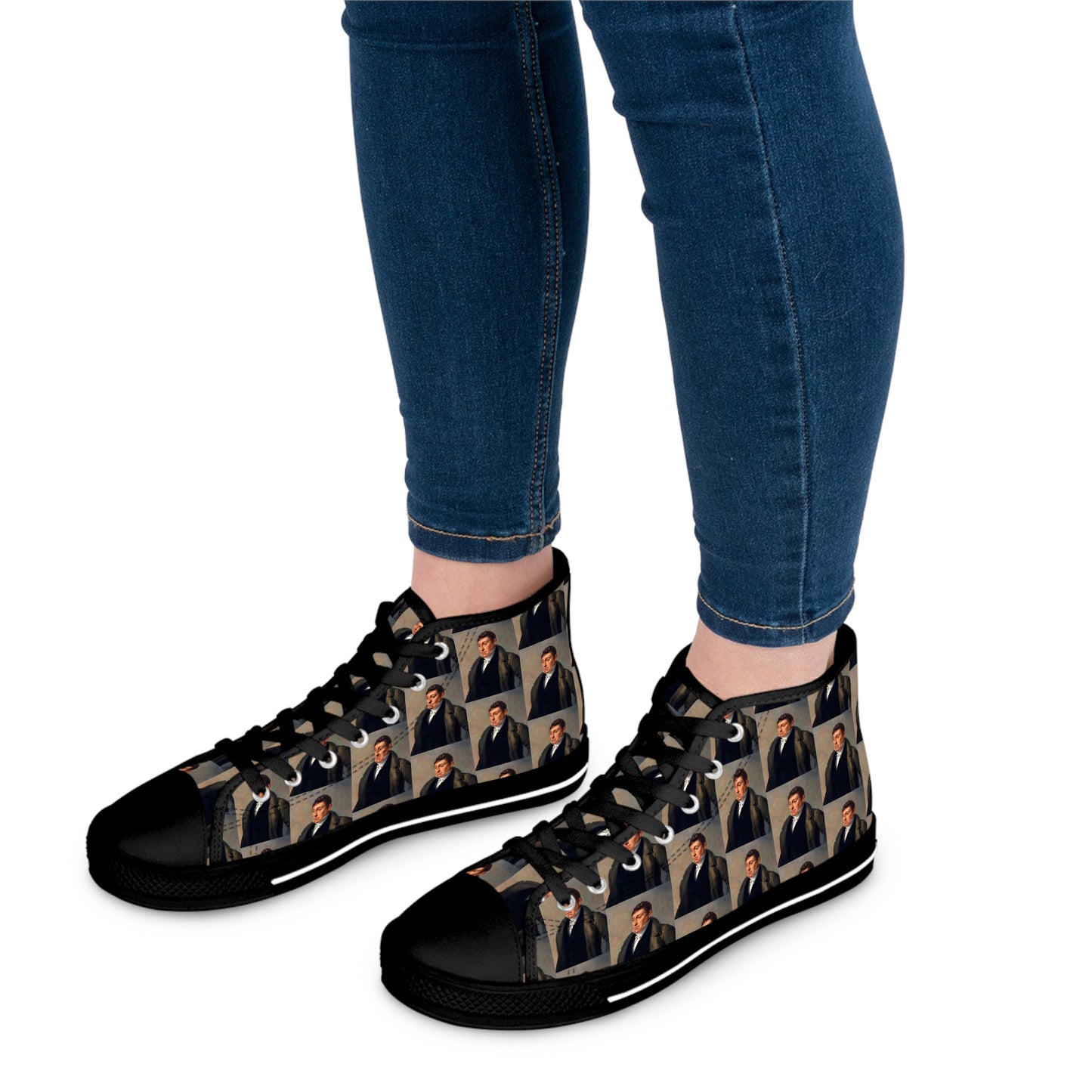 Marquis de Lafayette - Women's High Top Sneakers - 1820 Design