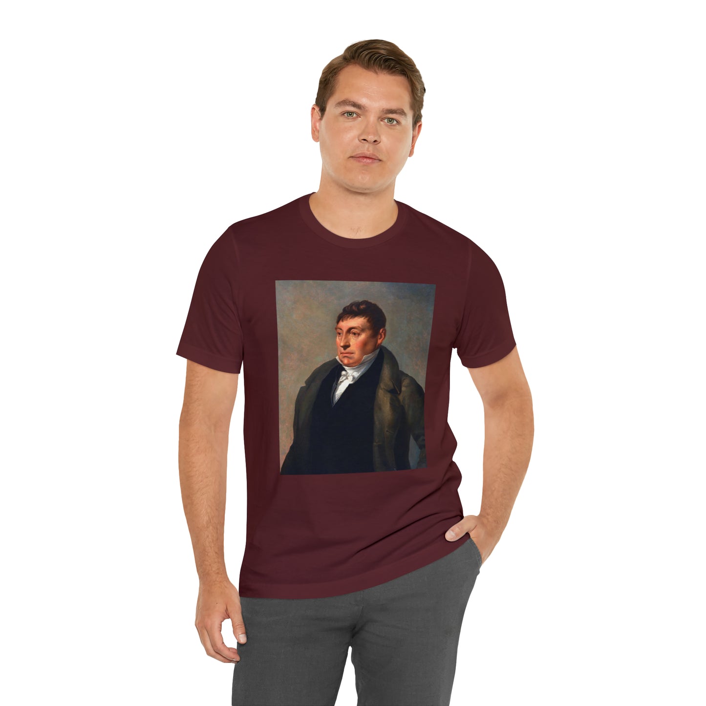 Lafayette Marquis de Lafayette t-shirt with portrait painting