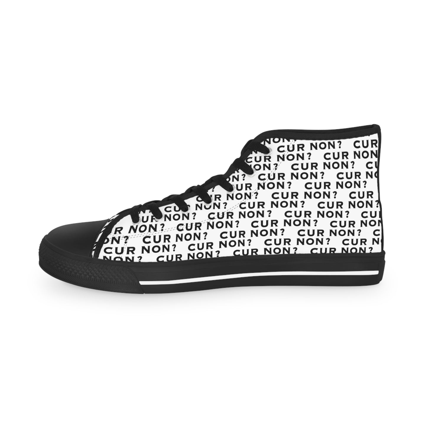 Marquis de Lafayette Cur Non (Why Not) Men's High Top Sneakers - Lafayette, Motto