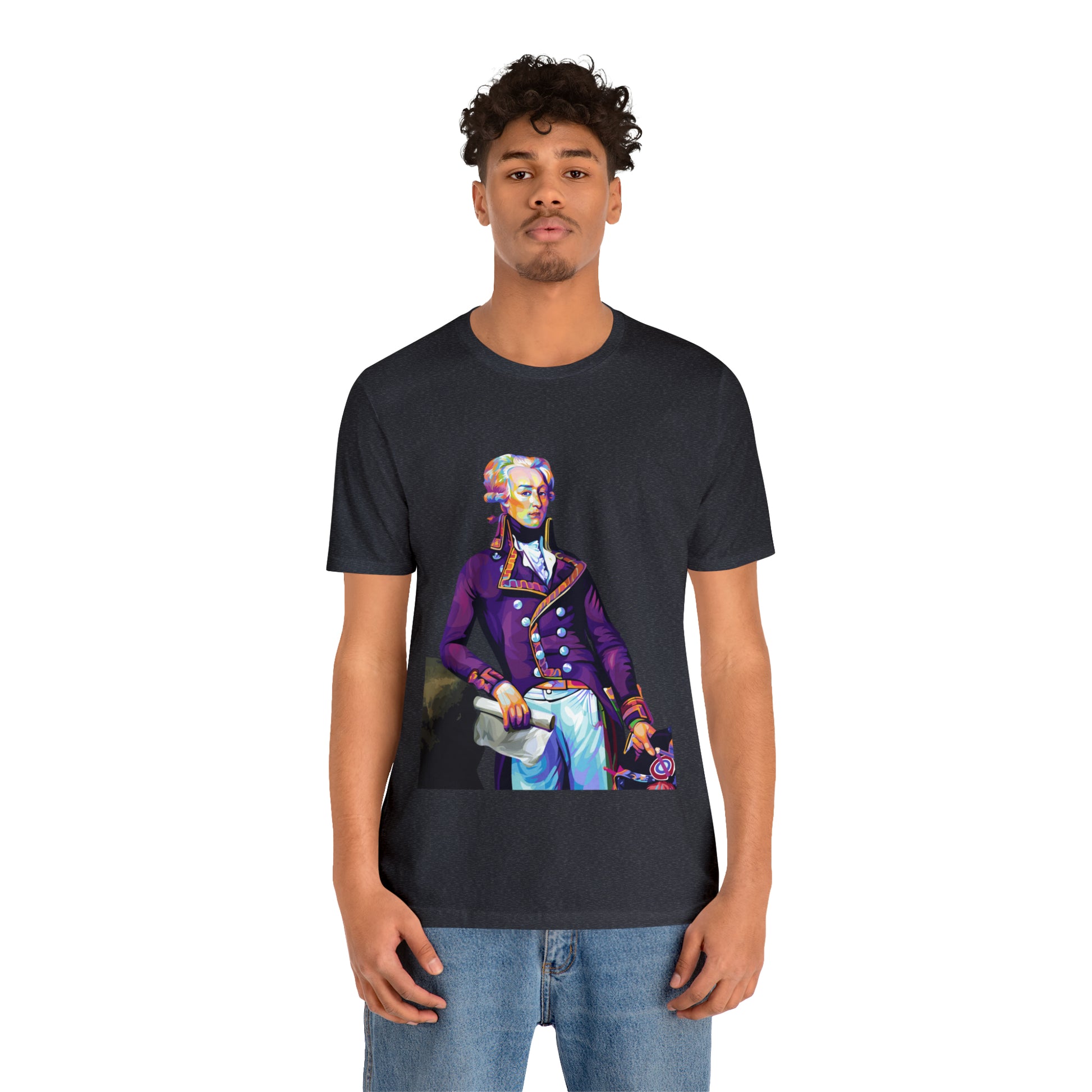 Marquis de Lafayette Pop Art portrait on a tshirt
