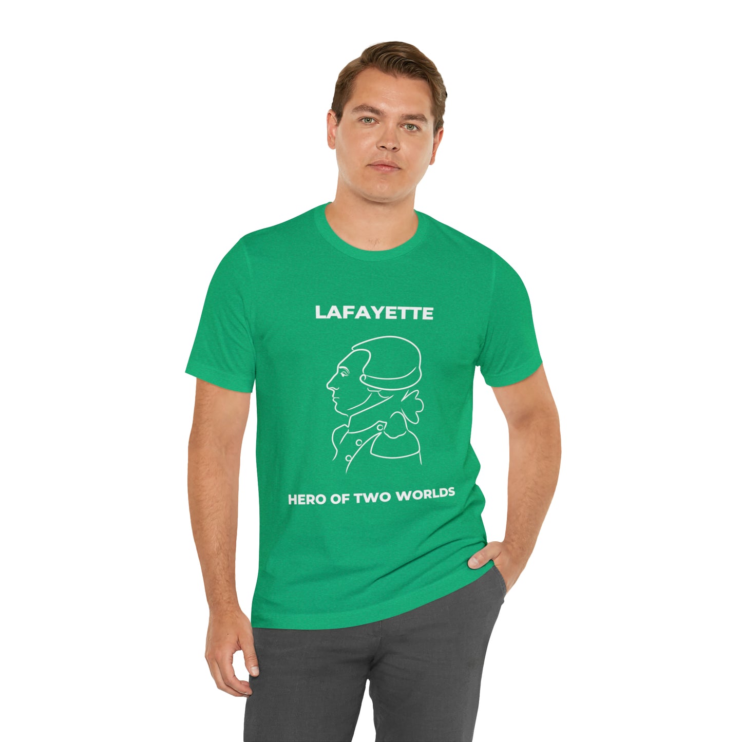 Lafayette Hero of Two Worlds Design - Marquis de Lafayette Unisex Jersey Short Sleeve Tee -