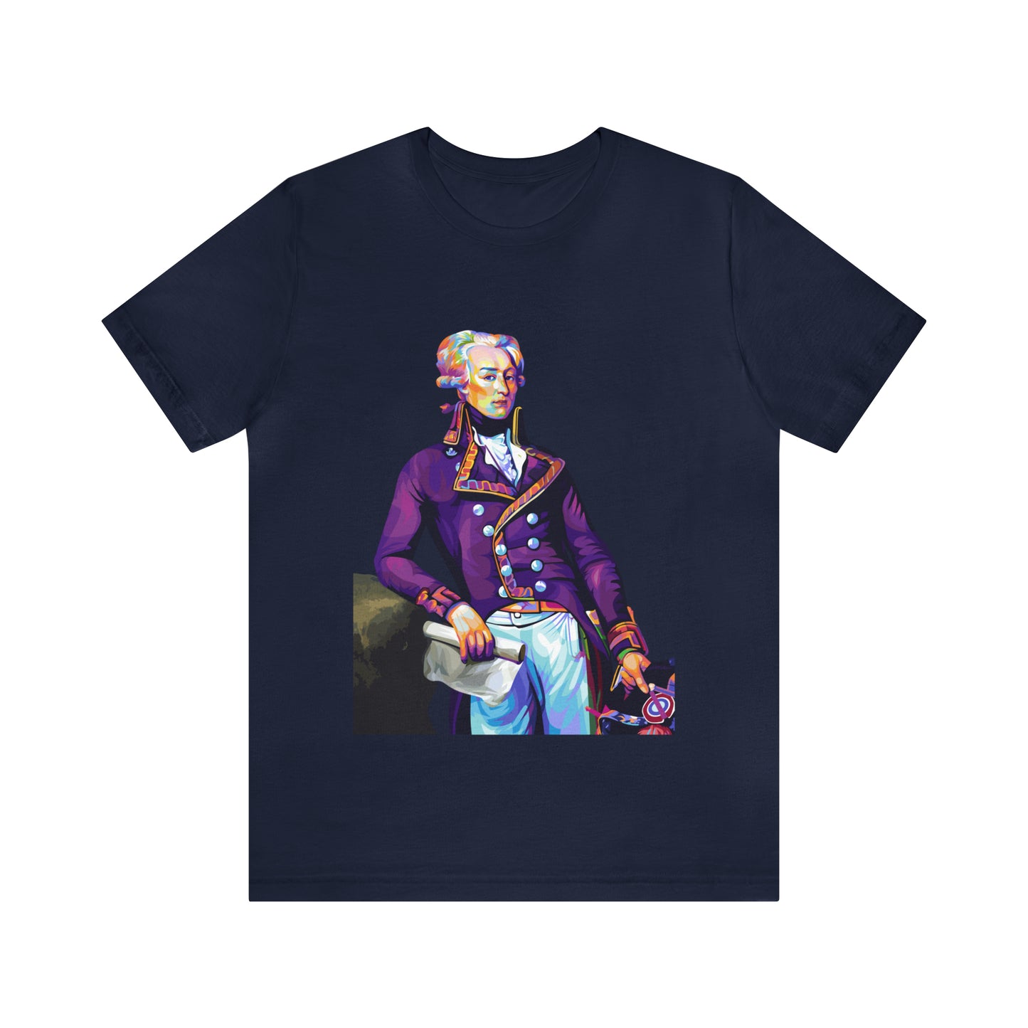 Marquis de Lafayette Pop Art portrait on a tshirt