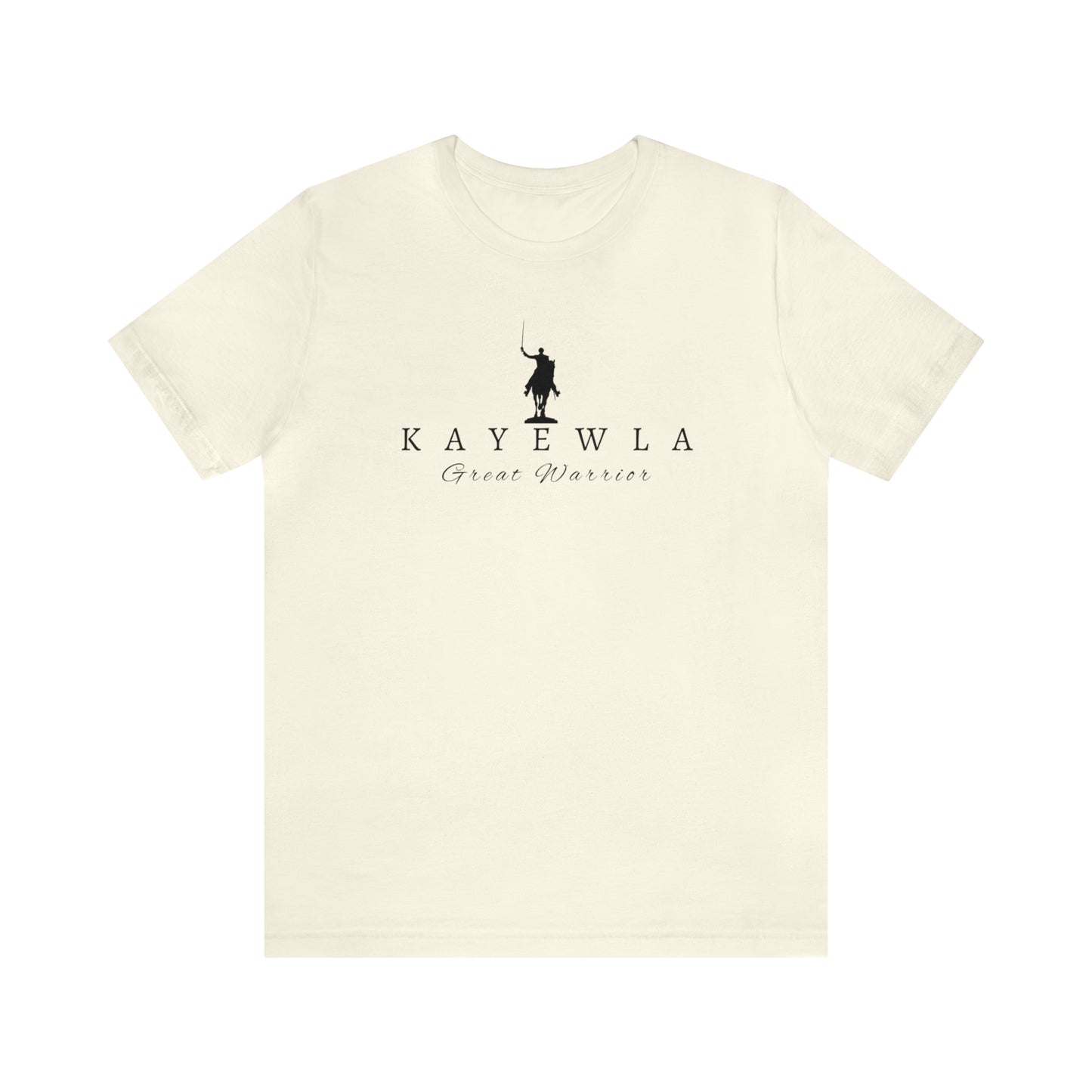 Lafayette Kayewla Great Warrior Unisex Short Sleeve Tee - White Letters