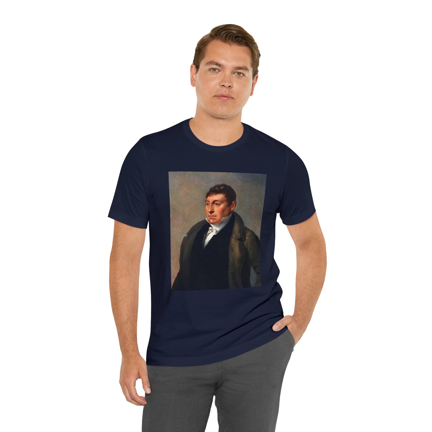 Lafayette Marquis de Lafayette t-shirt with portrait painting