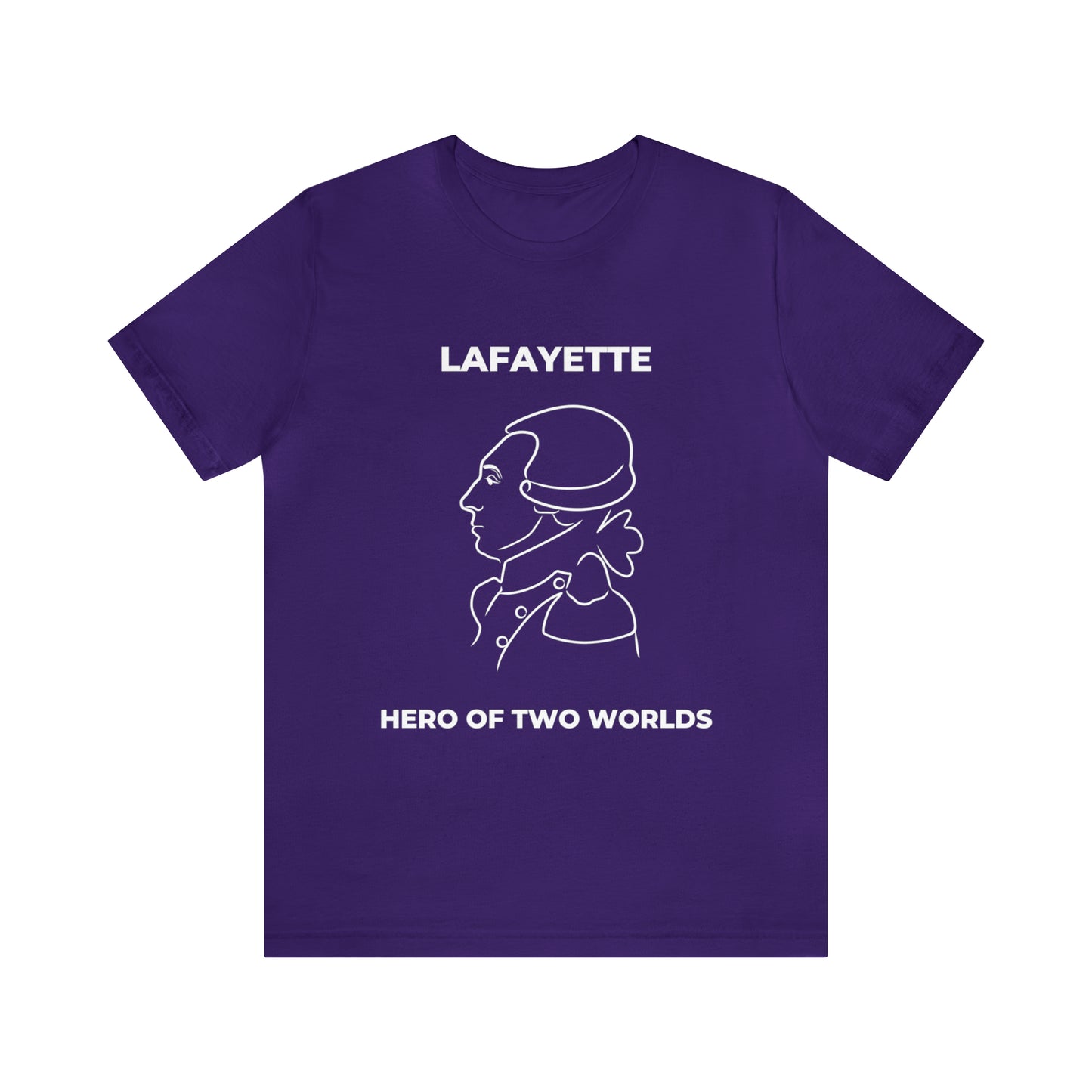 Lafayette Hero of Two Worlds Design - Marquis de Lafayette Unisex Jersey Short Sleeve Tee -