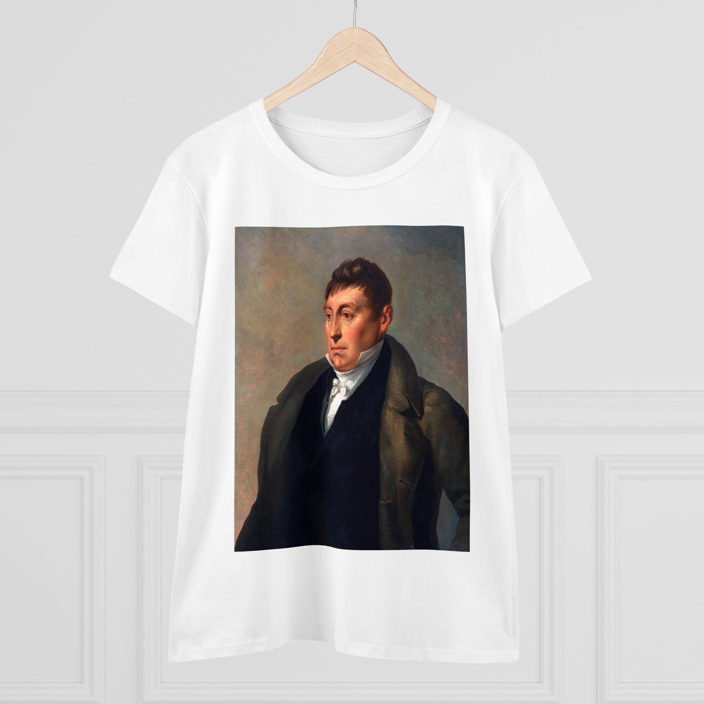 Lafayette Women's Tee Cap Sleeves Midweight Cotton - Slightly Fitted - 1820, Bicentennial, Marquis de Lafayette, History, History Teacher,