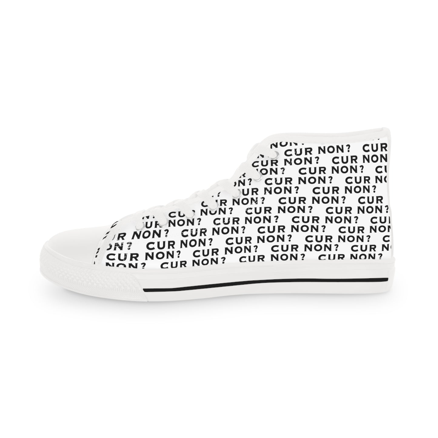 Marquis de Lafayette Cur Non (Why Not) Men's High Top Sneakers - Lafayette, Motto