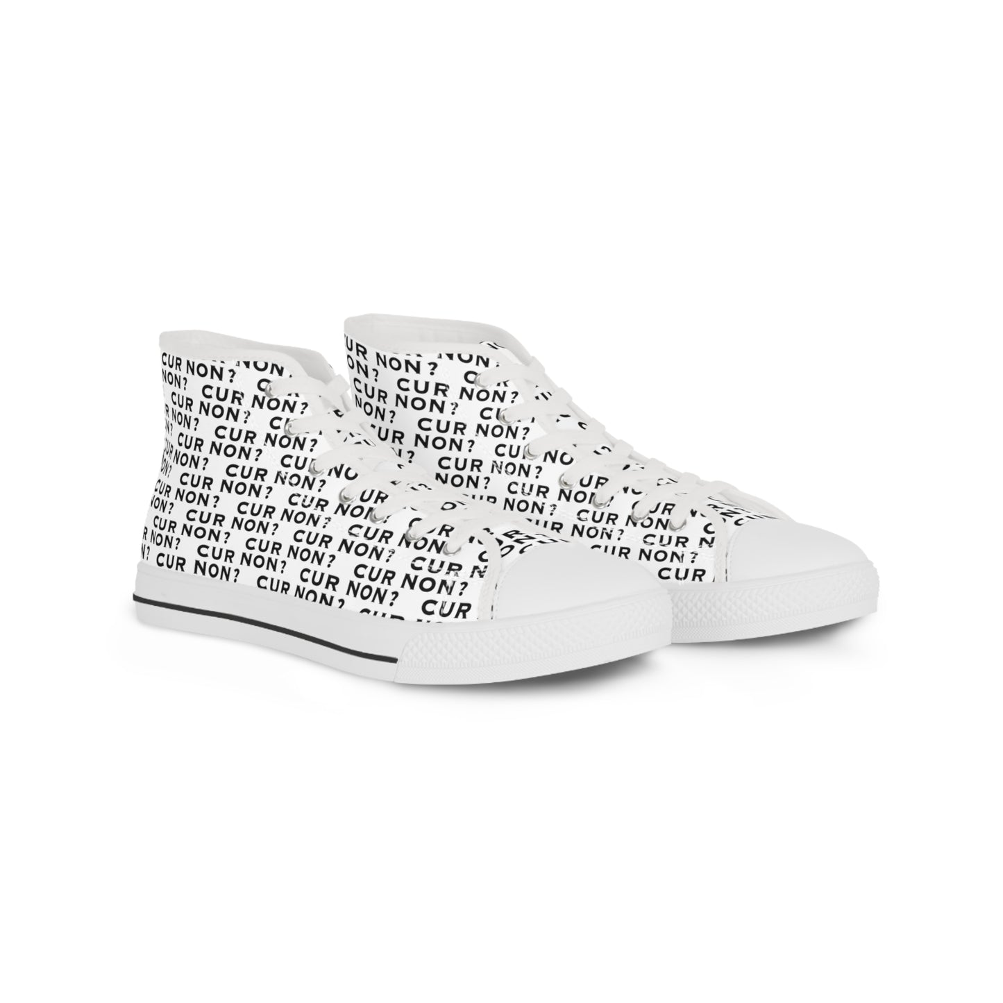 Marquis de Lafayette Cur Non (Why Not) Men's High Top Sneakers - Lafayette, Motto