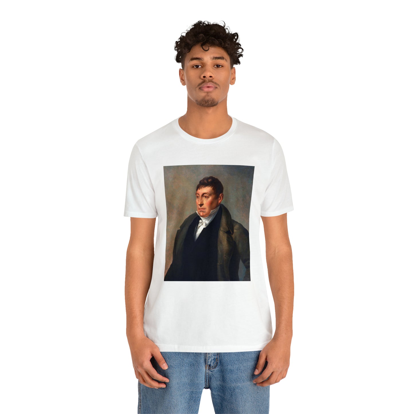 Marquis de Lafayette 1820's Painting Portrait Unisex Jersey Short Sleeve Tee