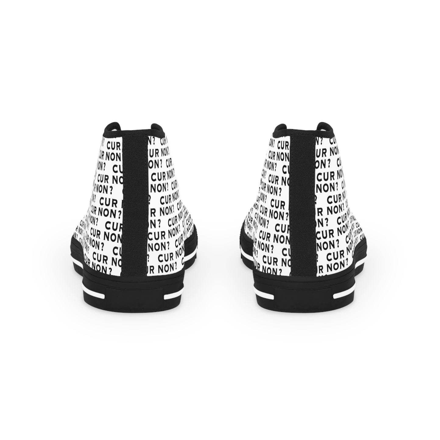 Marquis de Lafayette Cur Non (Why Not) Men's High Top Sneakers - Lafayette, Motto