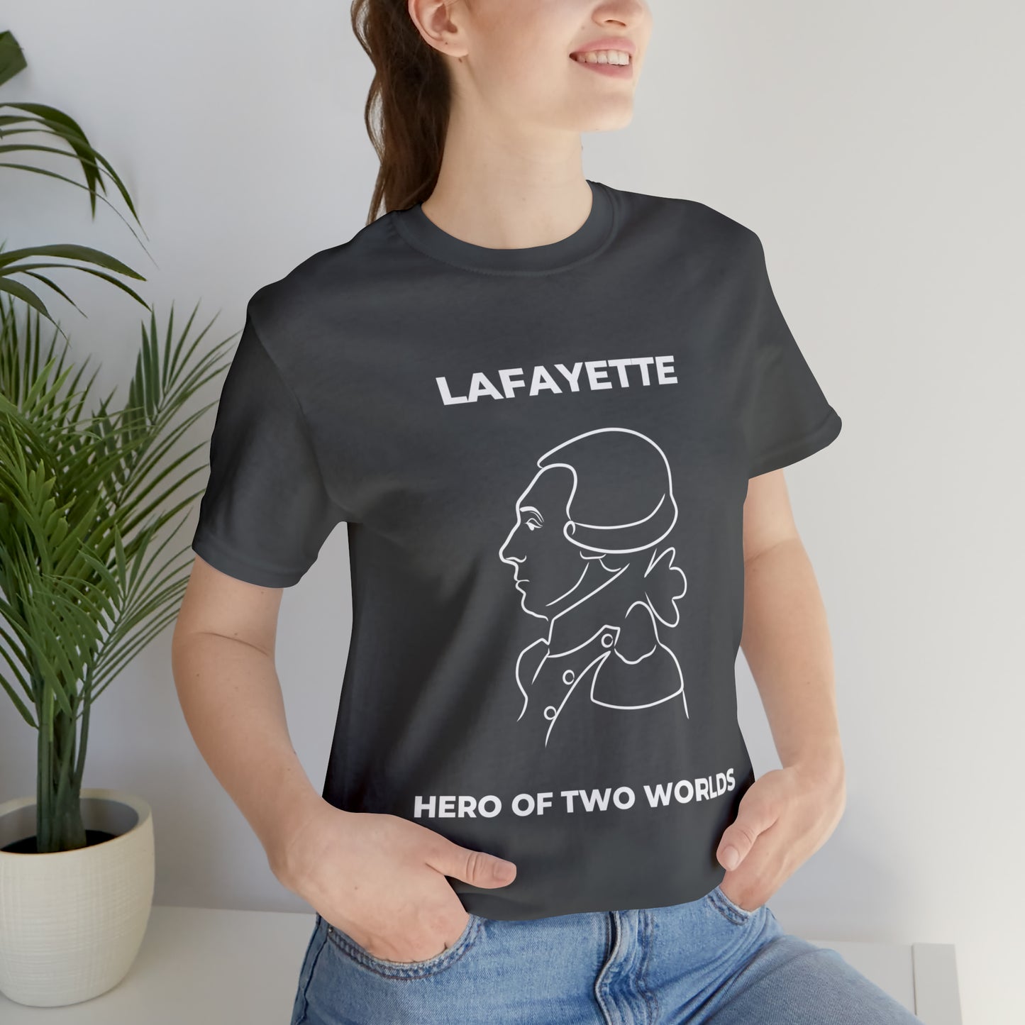 Lafayette Hero of Two Worlds Design - Marquis de Lafayette Unisex Jersey Short Sleeve Tee -