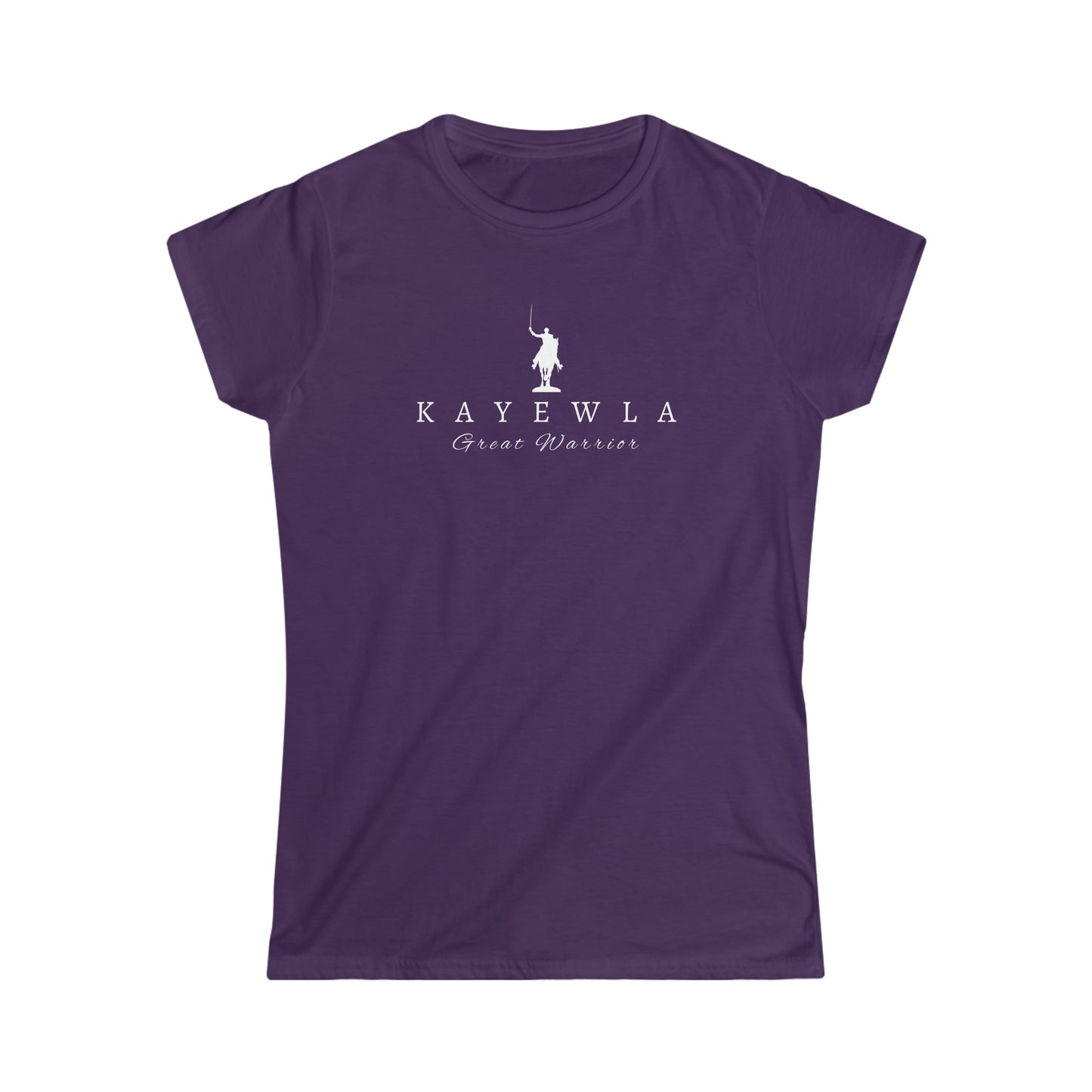 Lafayette Kayewla T-shirt Marquis de Lafayette on horseback on a tshirt with Kayewla name and Great Warrior written below