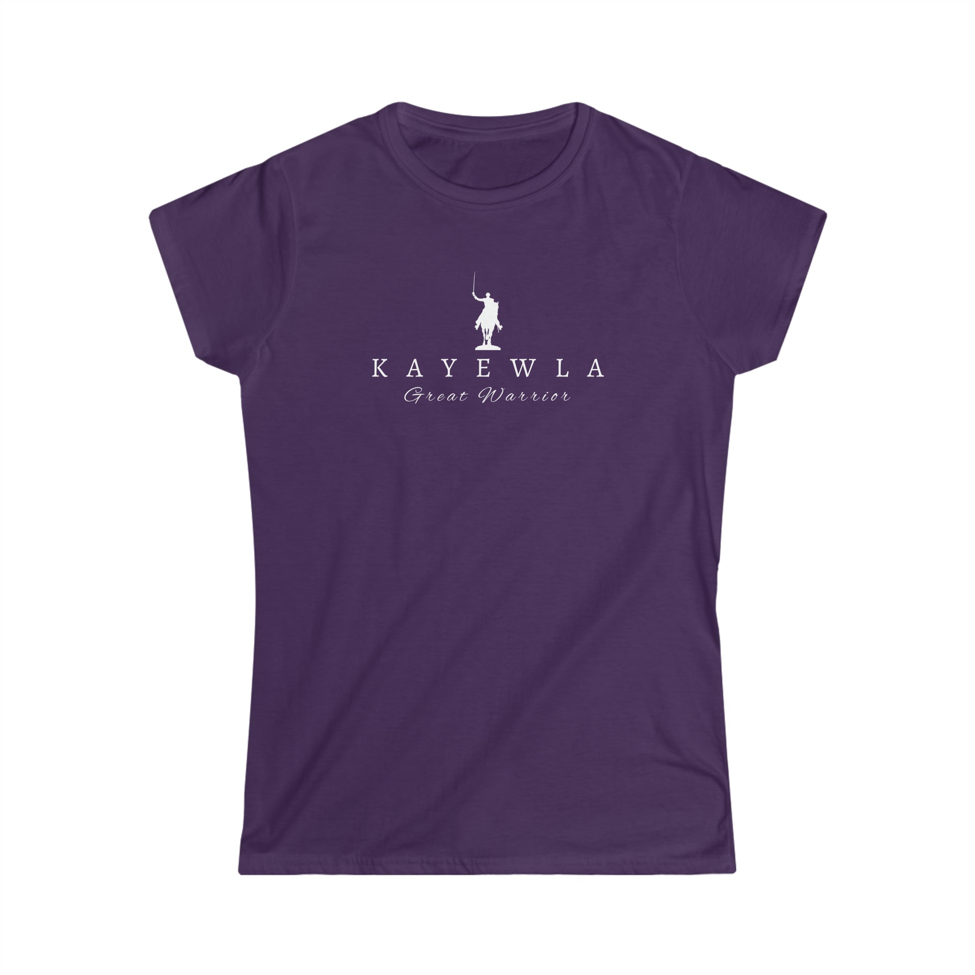 Lafayette Kayewla T-shirt Marquis de Lafayette on horseback on a tshirt with Kayewla name and Great Warrior written below