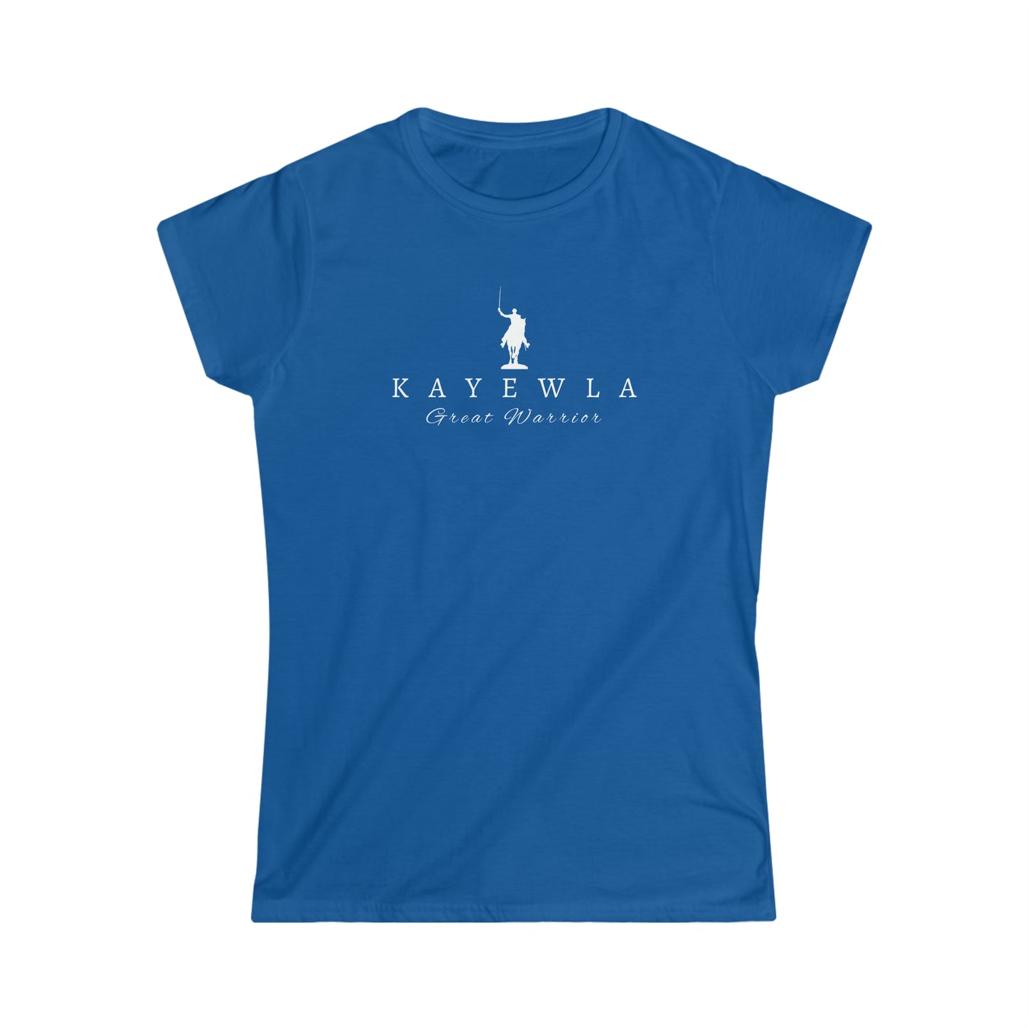Lafayette Kayewla T-shirt Marquis de Lafayette on horseback on a tshirt with Kayewla name and Great Warrior written below