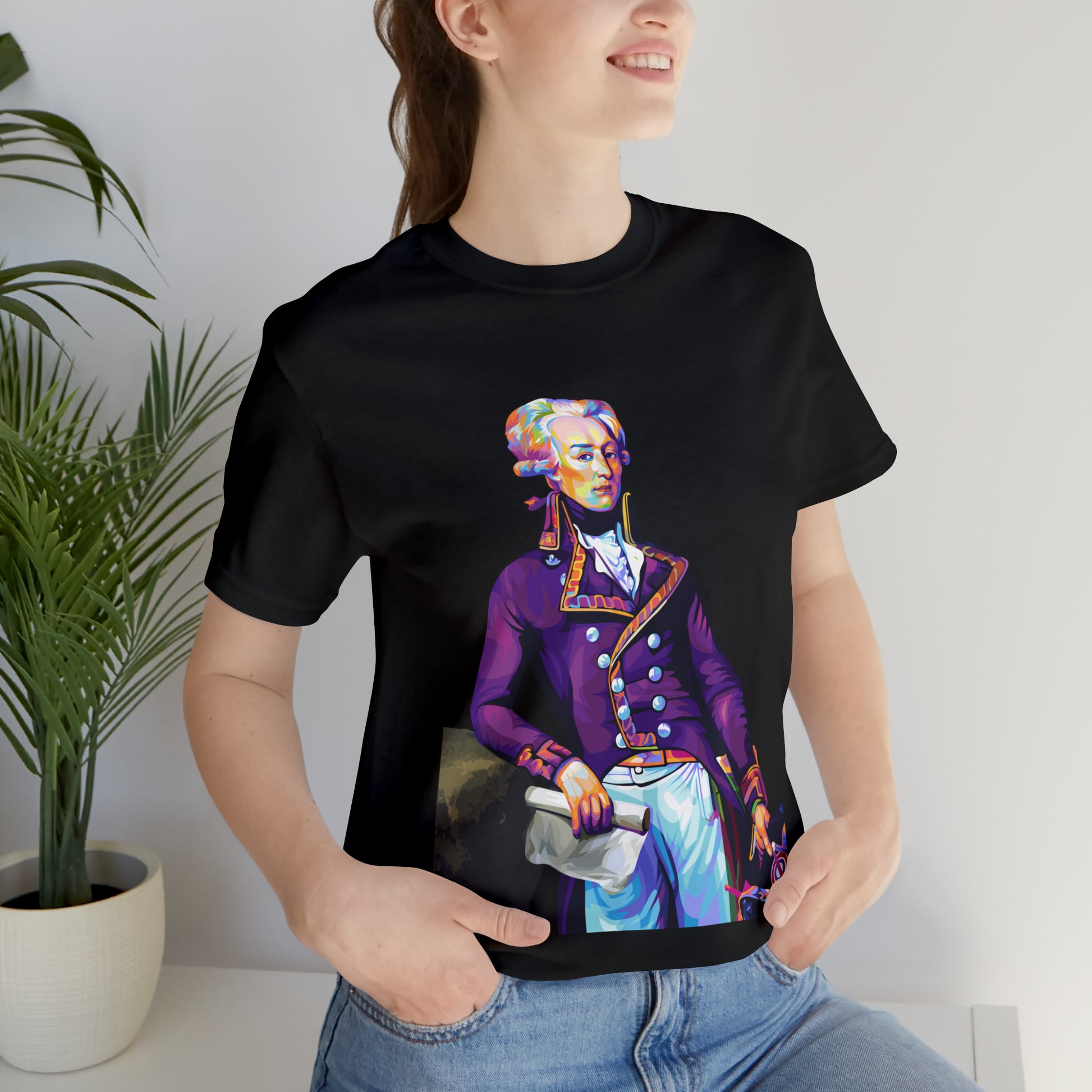 Marquis de Lafayette Pop Art portrait on a tshirt