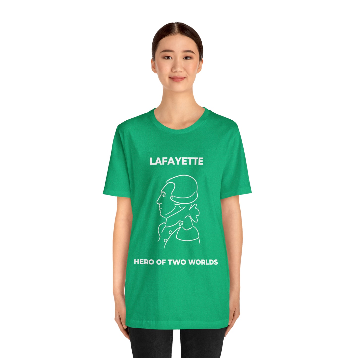 Lafayette Hero of Two Worlds Design - Marquis de Lafayette Unisex Jersey Short Sleeve Tee -
