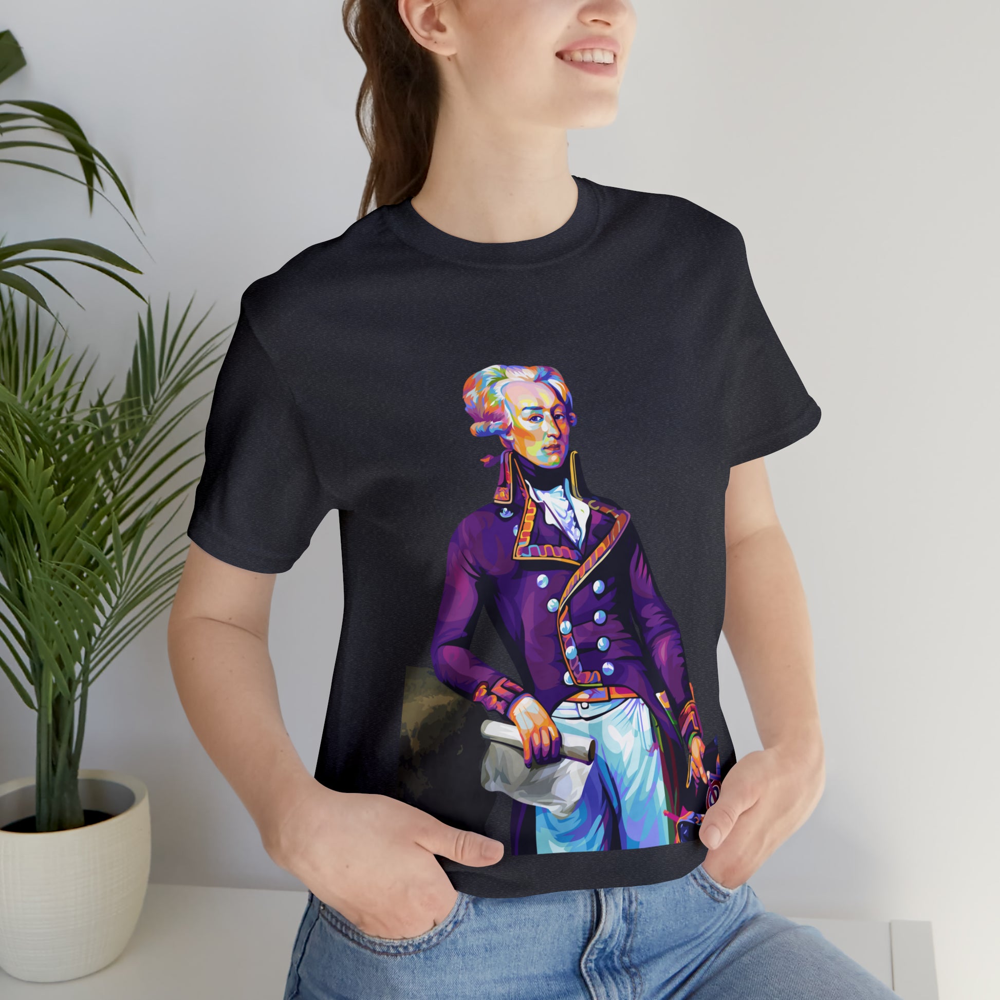 Marquis de Lafayette Pop Art portrait on a tshirt